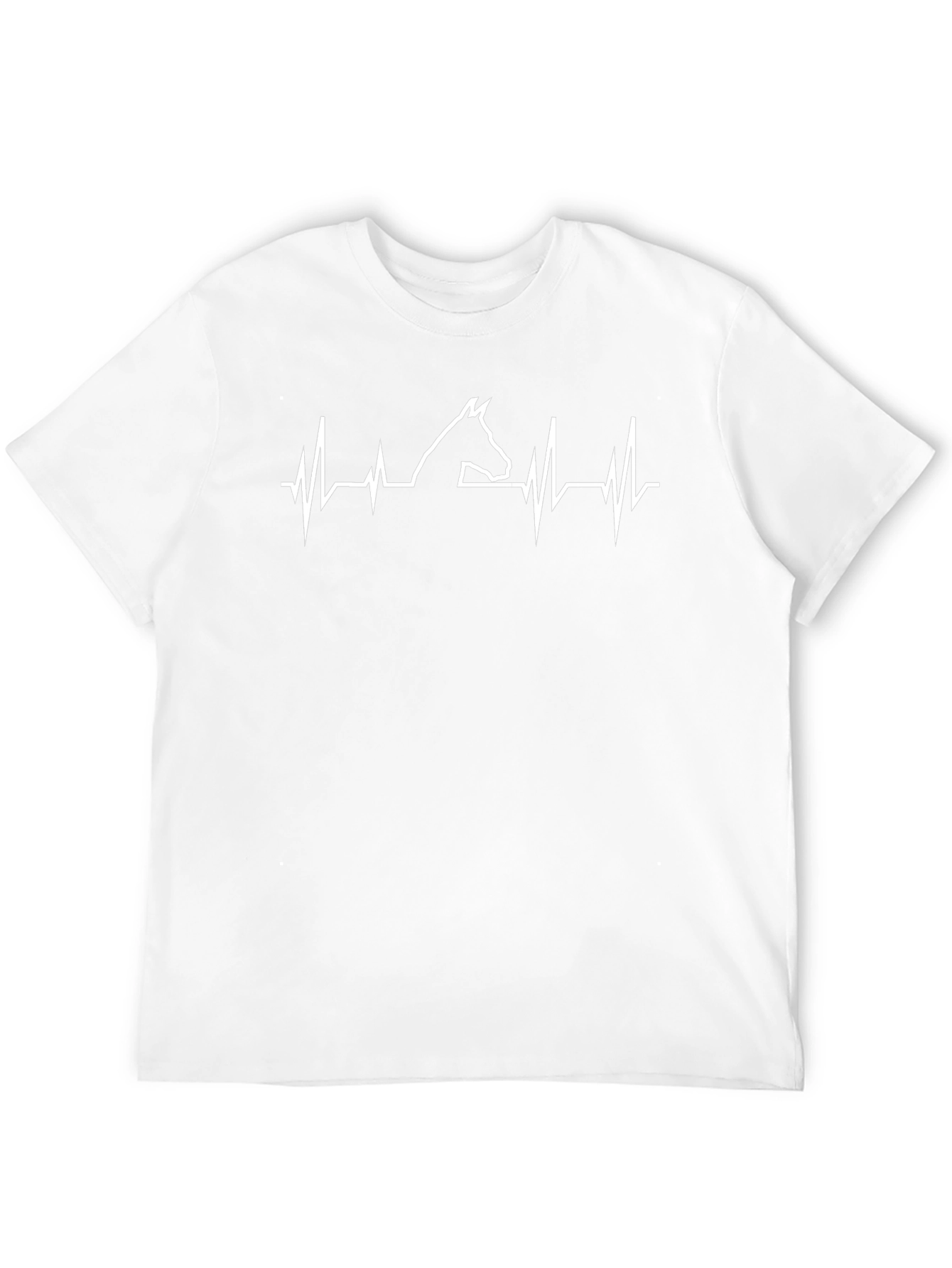 Horse Heartbeat T-Shirt - Black