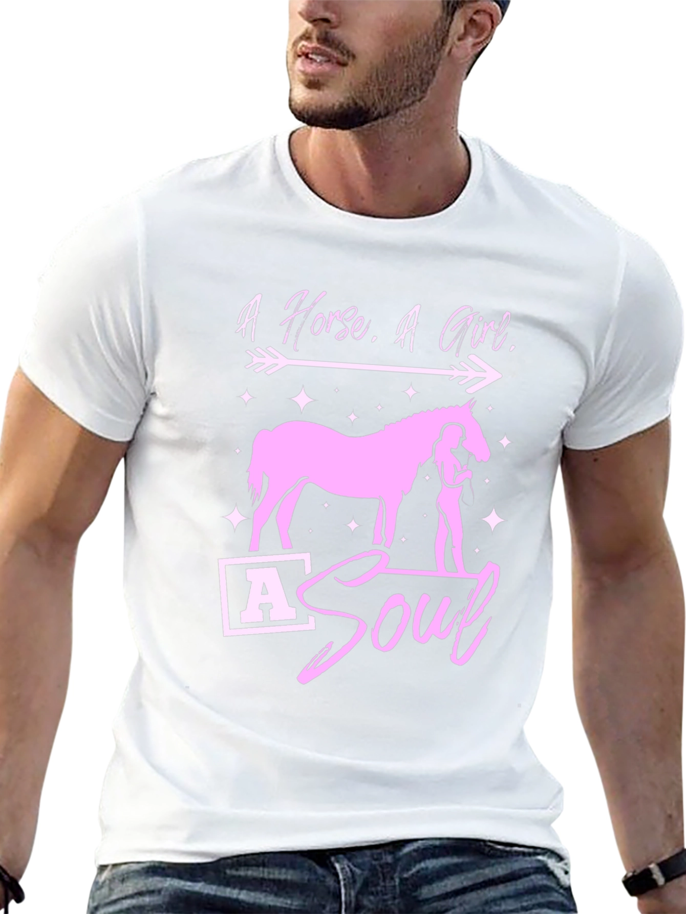 Horse Girl Soul Black T-Shirt