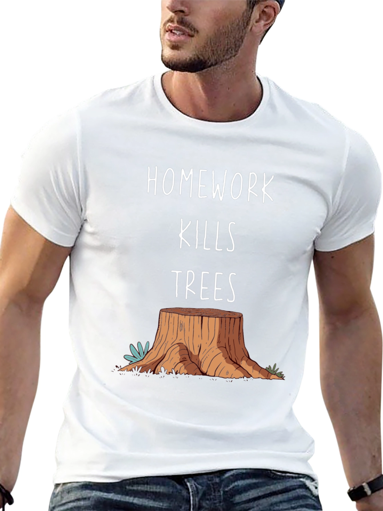 Homework Kills Trees Graphic Tee