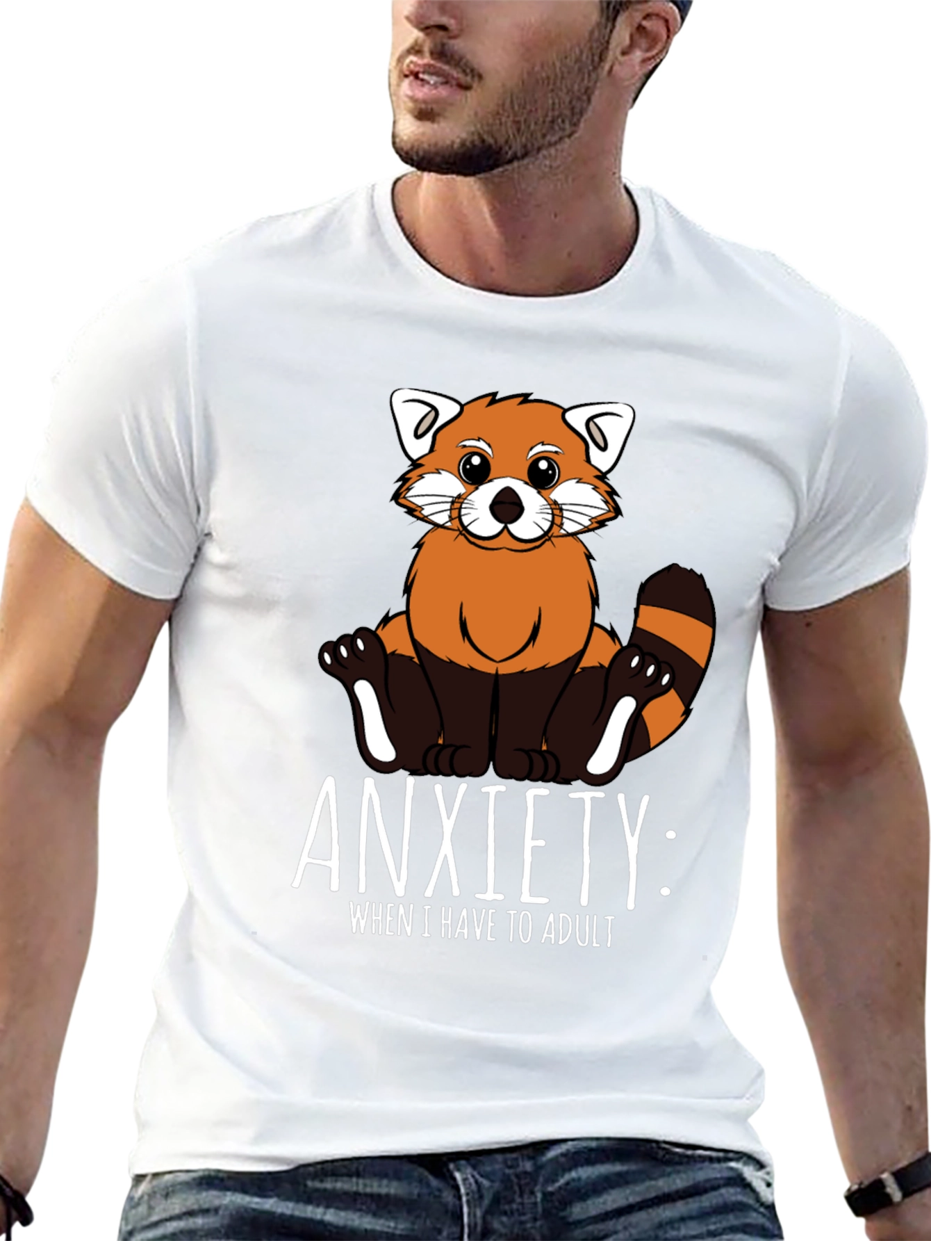 Anxiety Red Panda Adulting T-Shirt