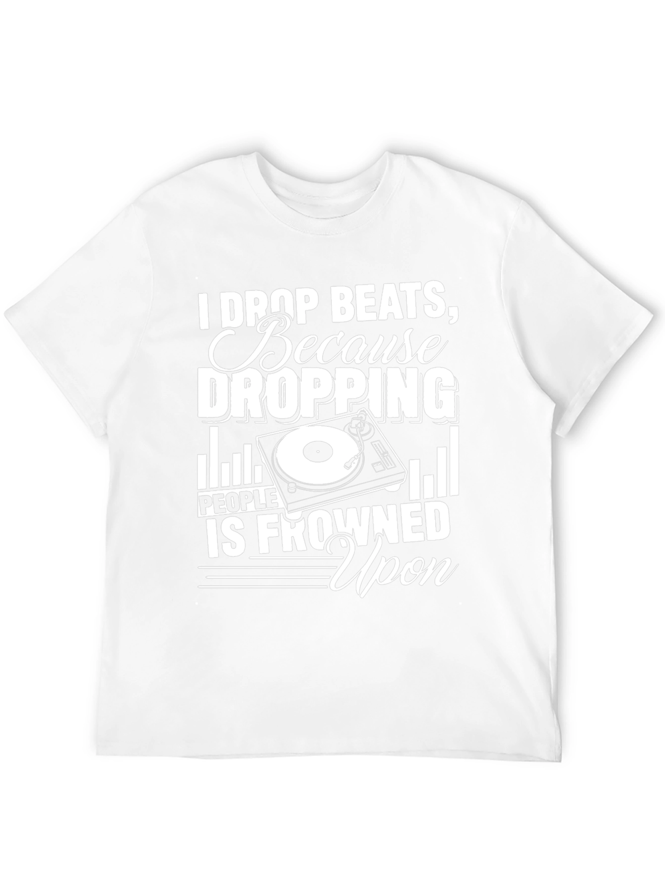 I Drop Beats Funny DJ Black T-Shirt