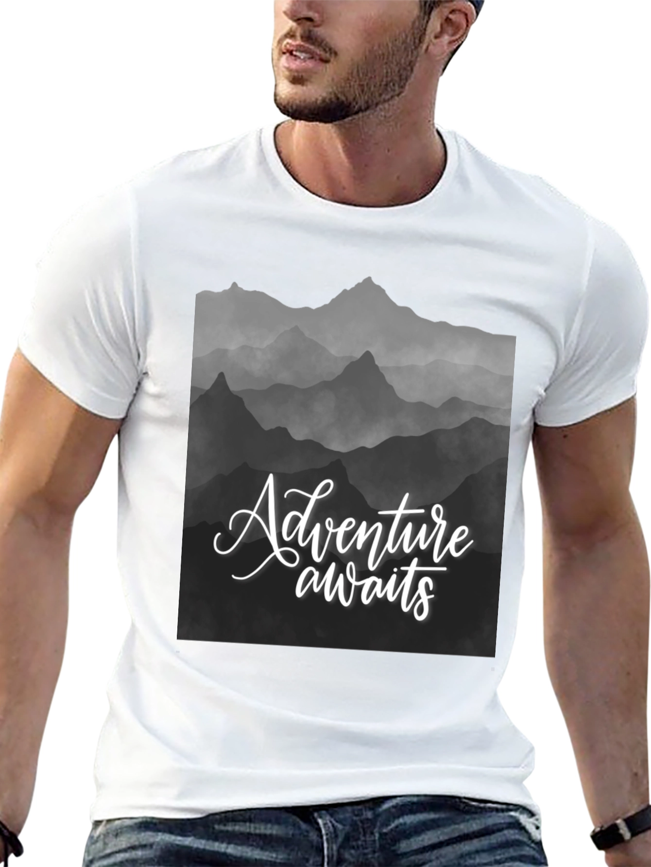 Adventure Awaits Mountain Graphic Tee