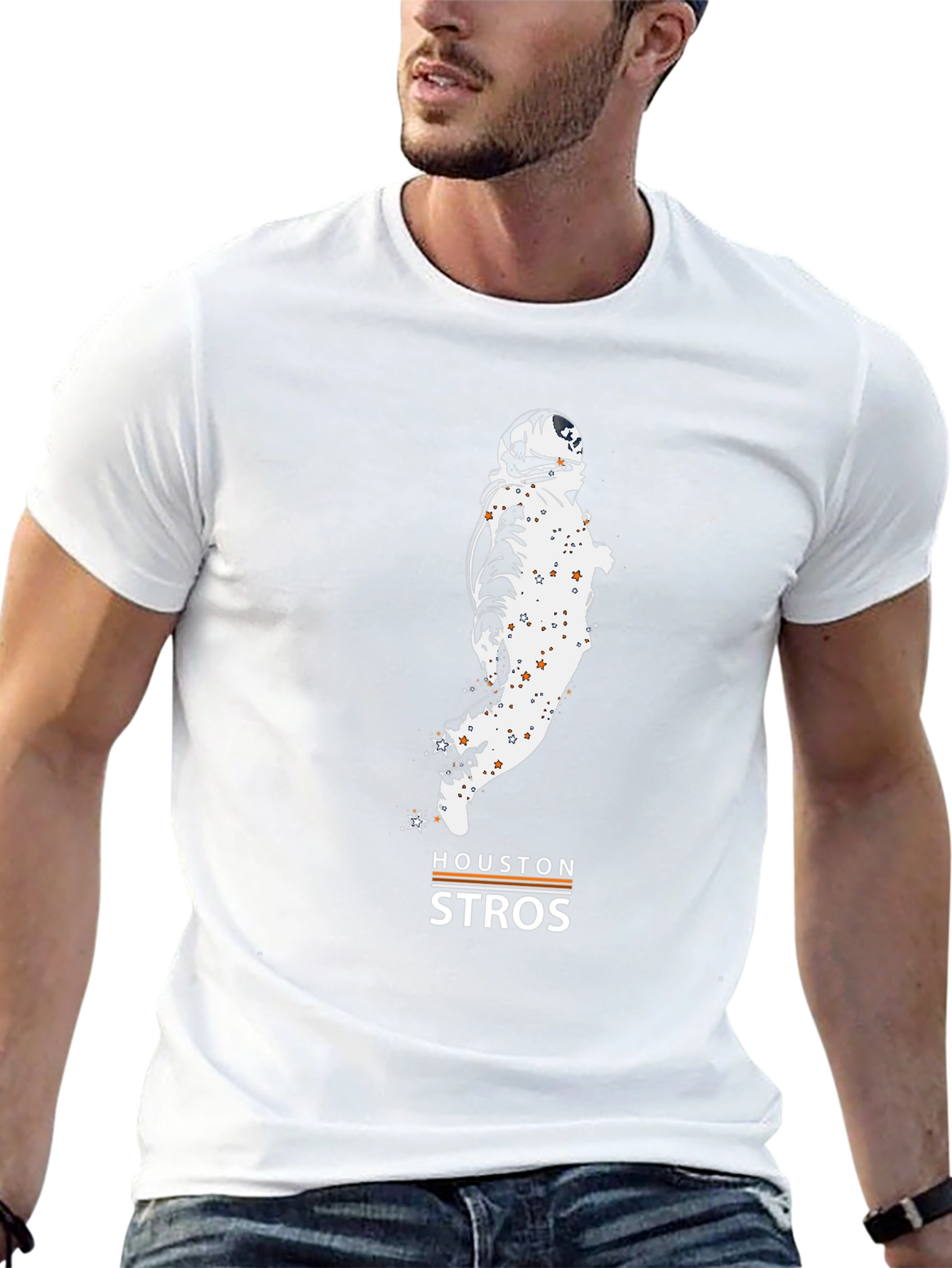 Houston Astros Astronaut Black T-Shirt
