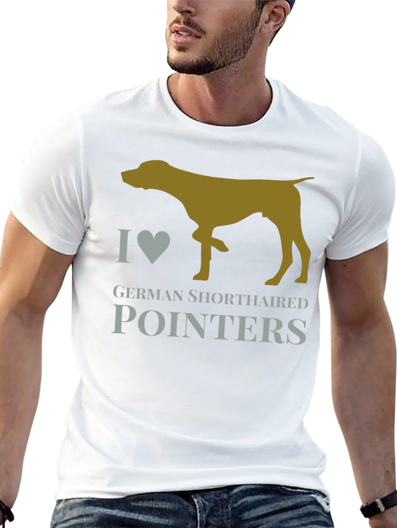 I Heart German Shorthaired Pointers Dog T-Shirt