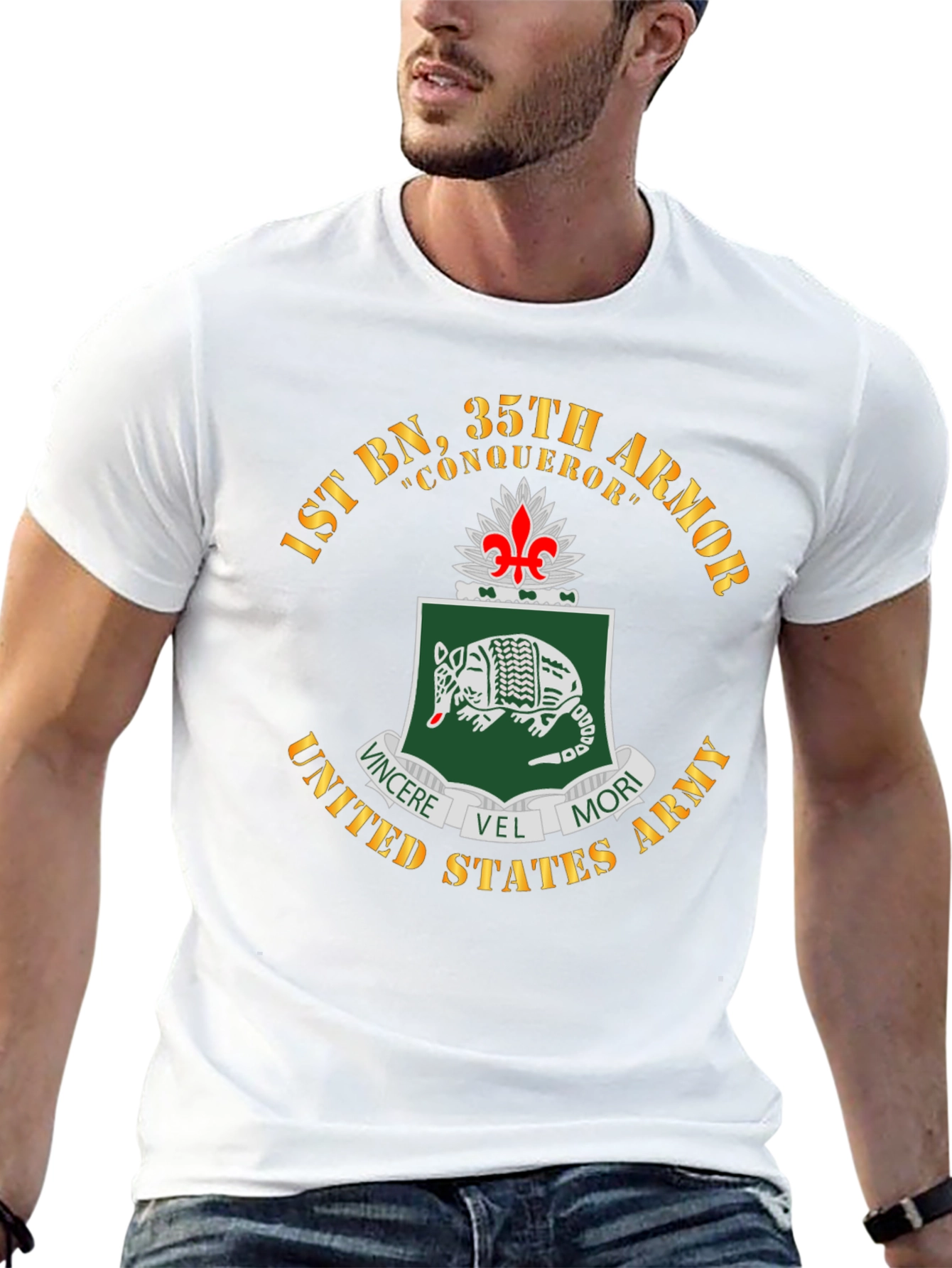 1st BN 35th Armor T-Shirt - Military Pride