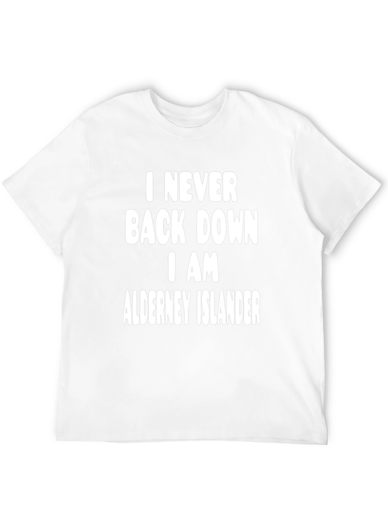 Alderney Islander T-Shirt - Never Back Down Tee