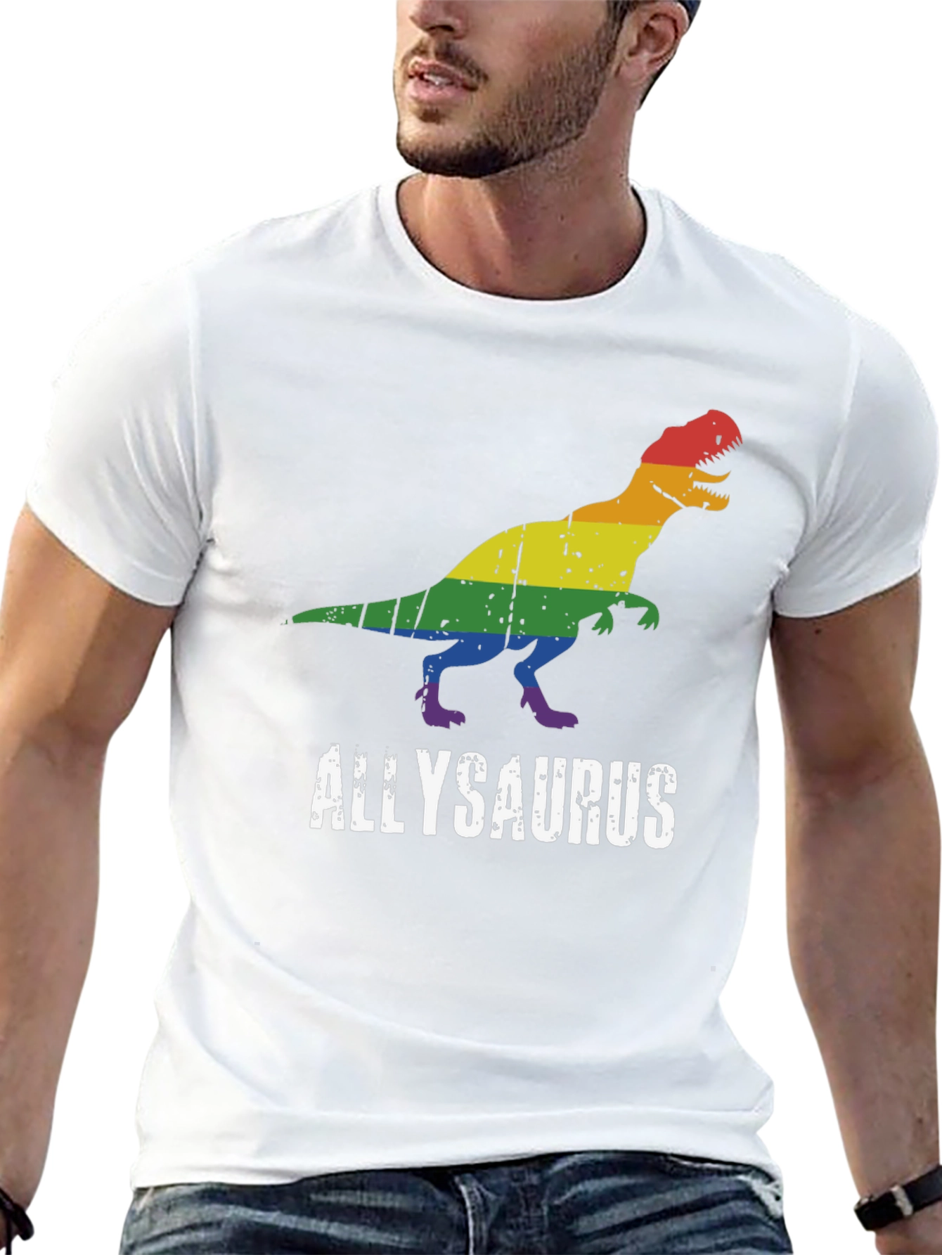 AllySaurus Pride T-Shirt - LGBTQ Support