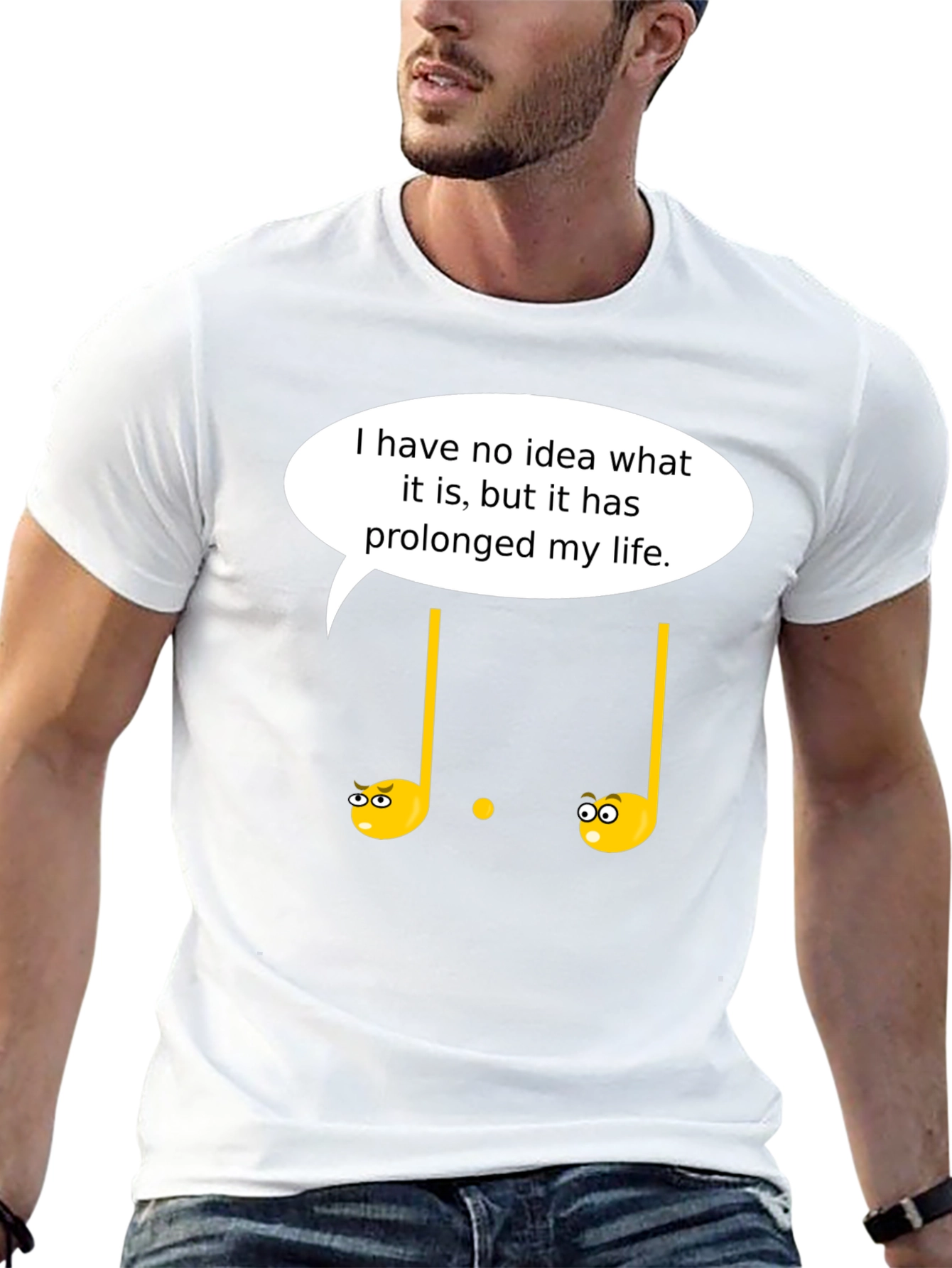 Humorous Golf T-Shirt: Prolonged My Life