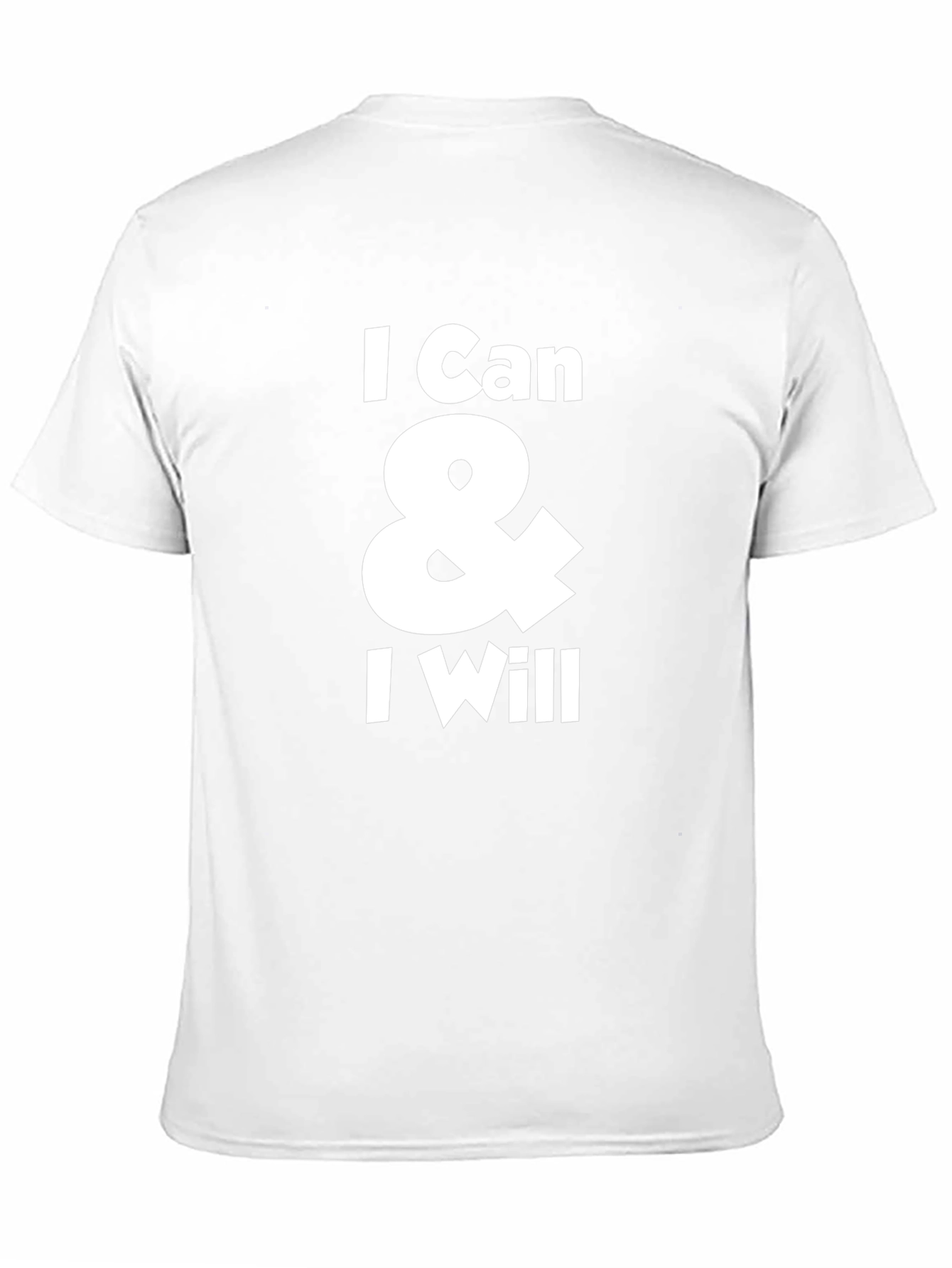 I Can & I Will Black Graphic T-Shirt