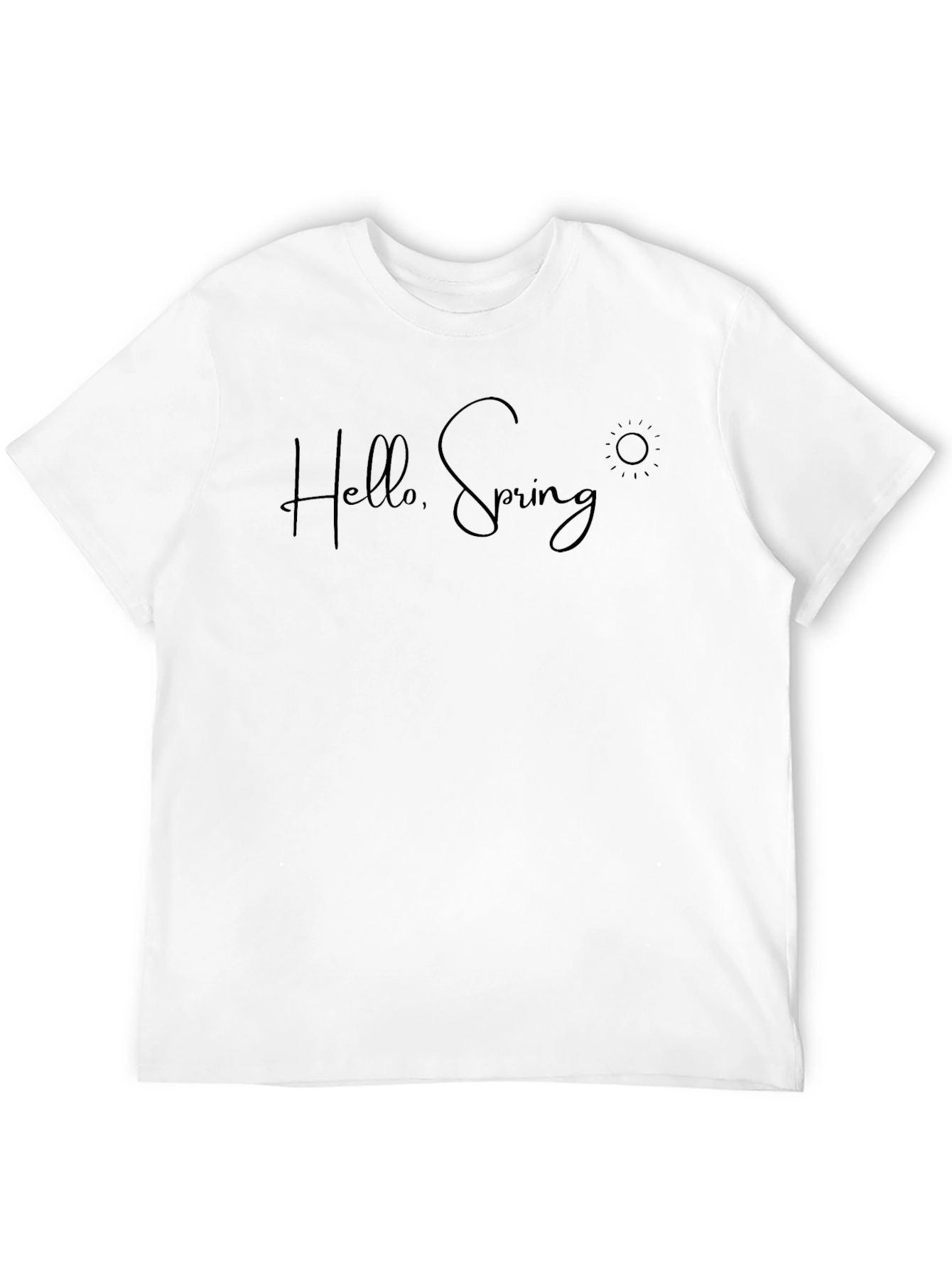Hello Spring! Graphic Tee - Stylish Comfort