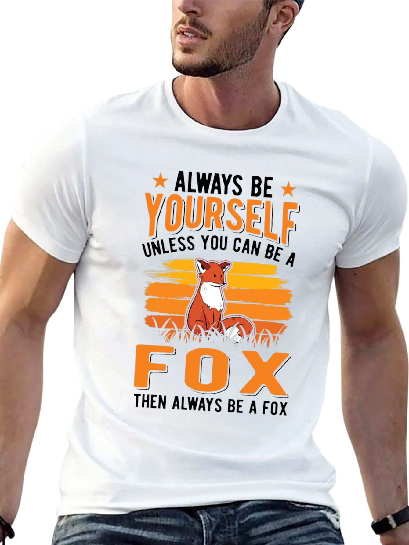 Always Be Yourself Fox Graphic T-Shirt