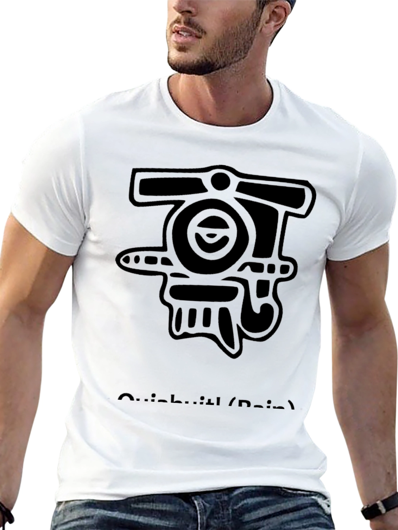 Abstract Graphic Black T-Shirt