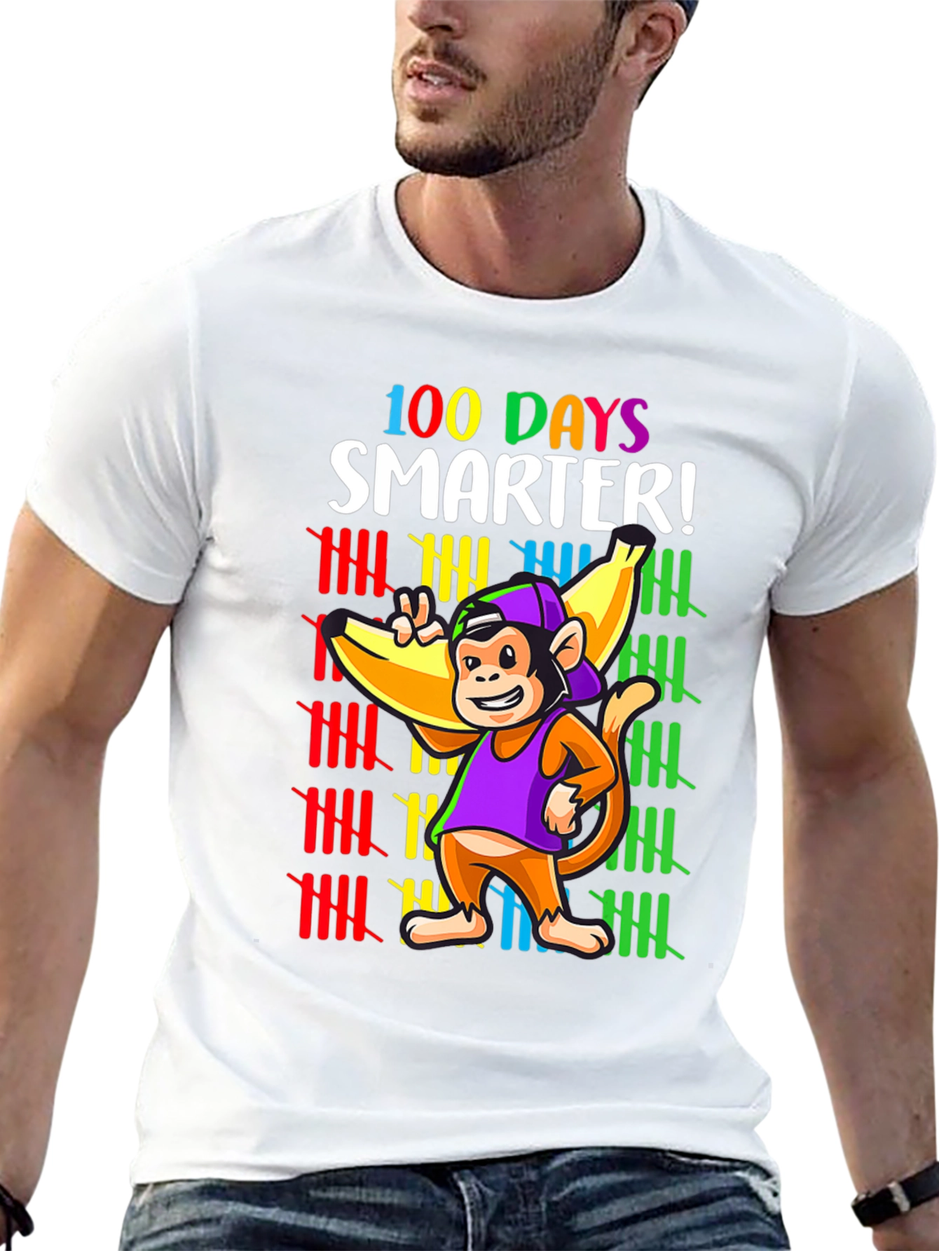 100 Days Smarter Monkey T-Shirt