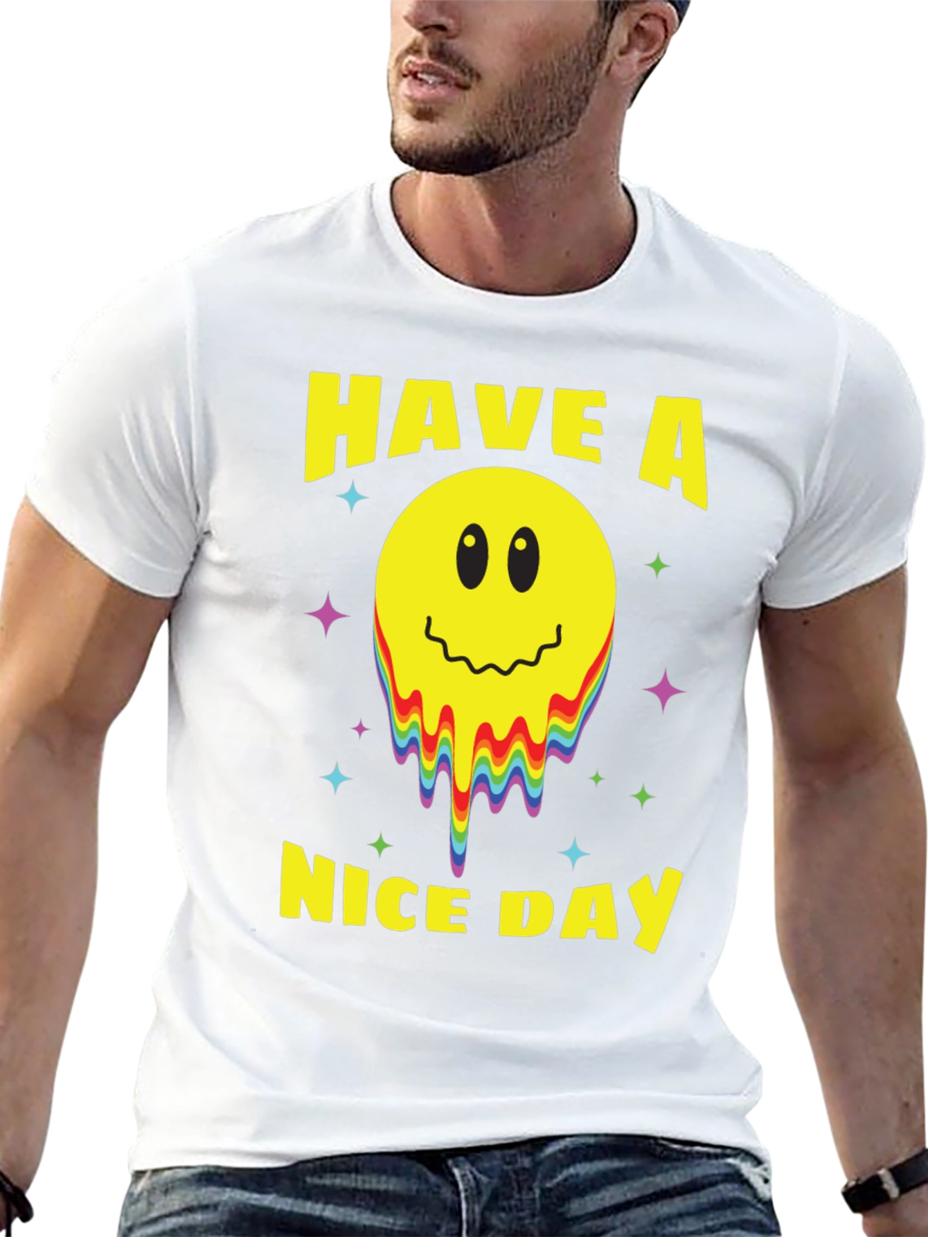 Have A Nice Day Smiley Face Graphic Tee