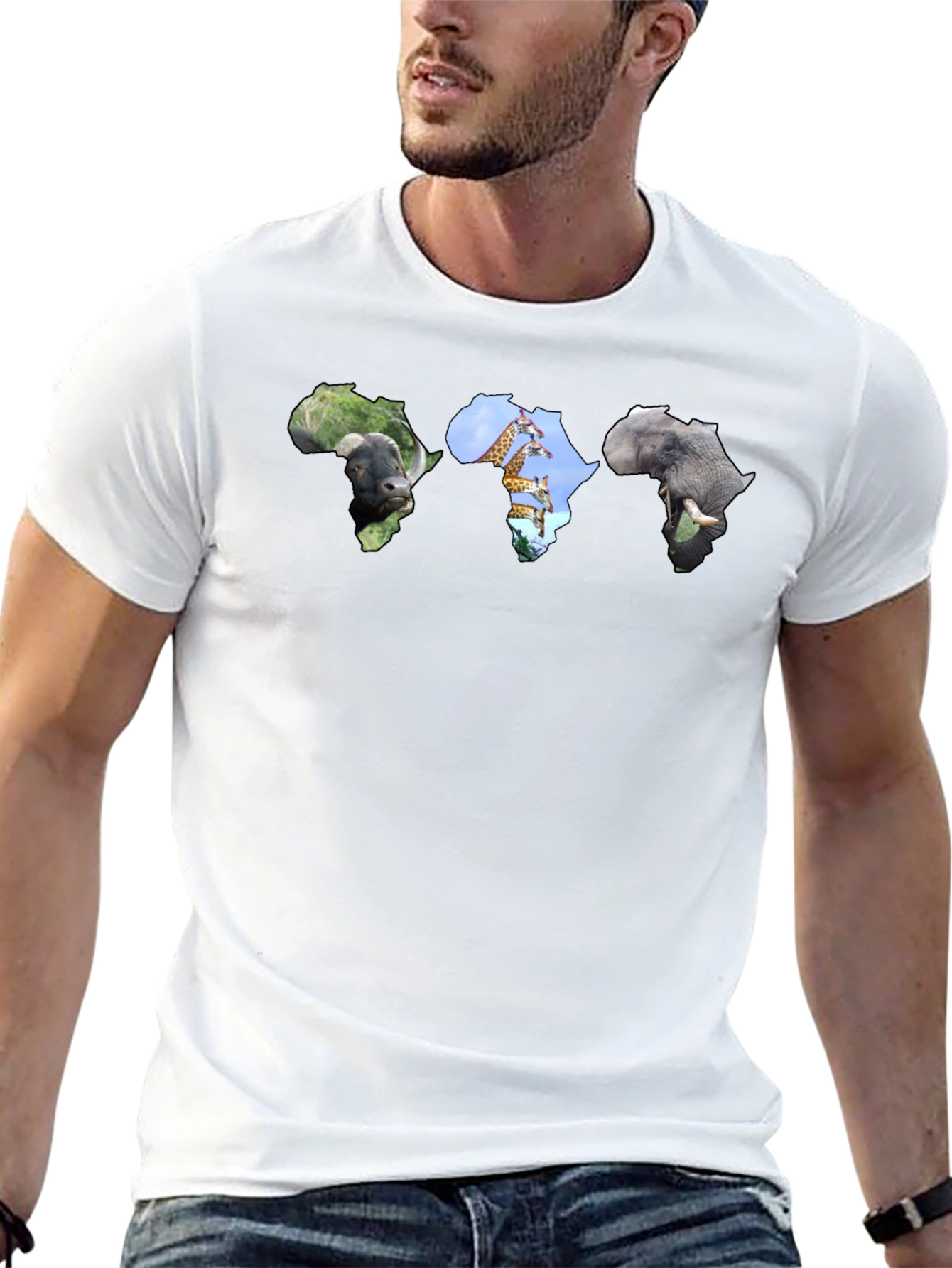 Africa Animal Silhouette Graphic Tee
