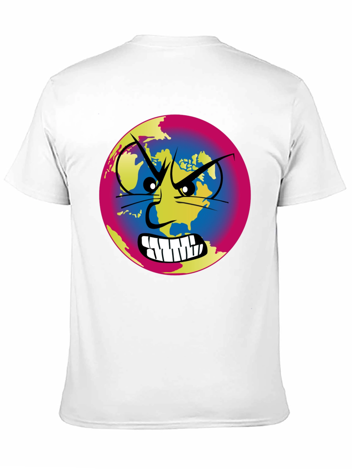 Angry Earth Graphic Tee - Black