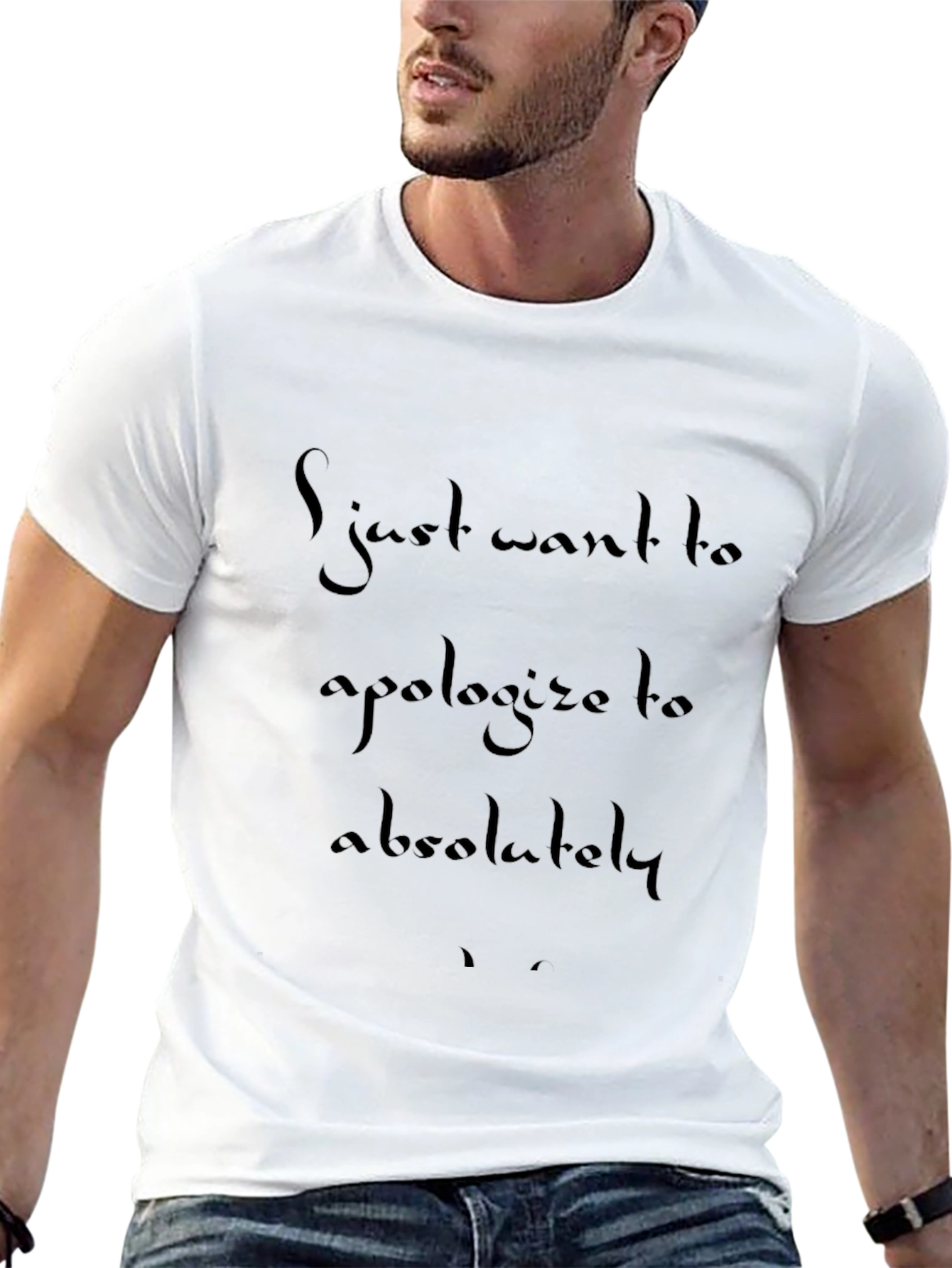 Apology T-Shirt - Soft Black Tee