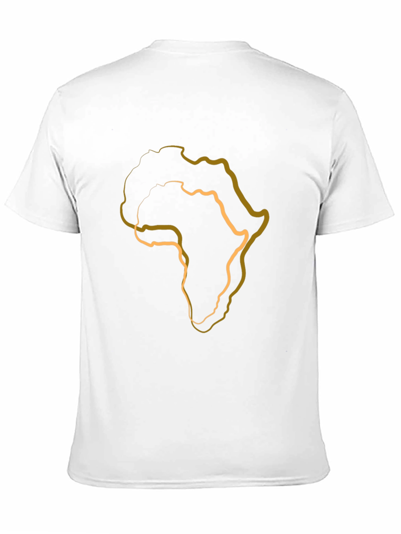 Africa Outline Black T-Shirt