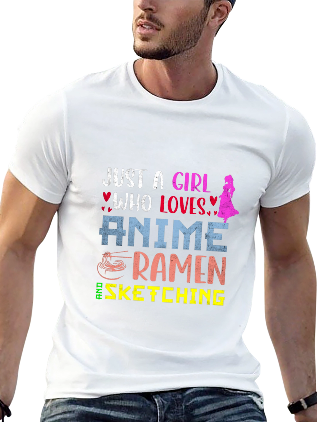 Anime Ramen Sketching Girls Tee