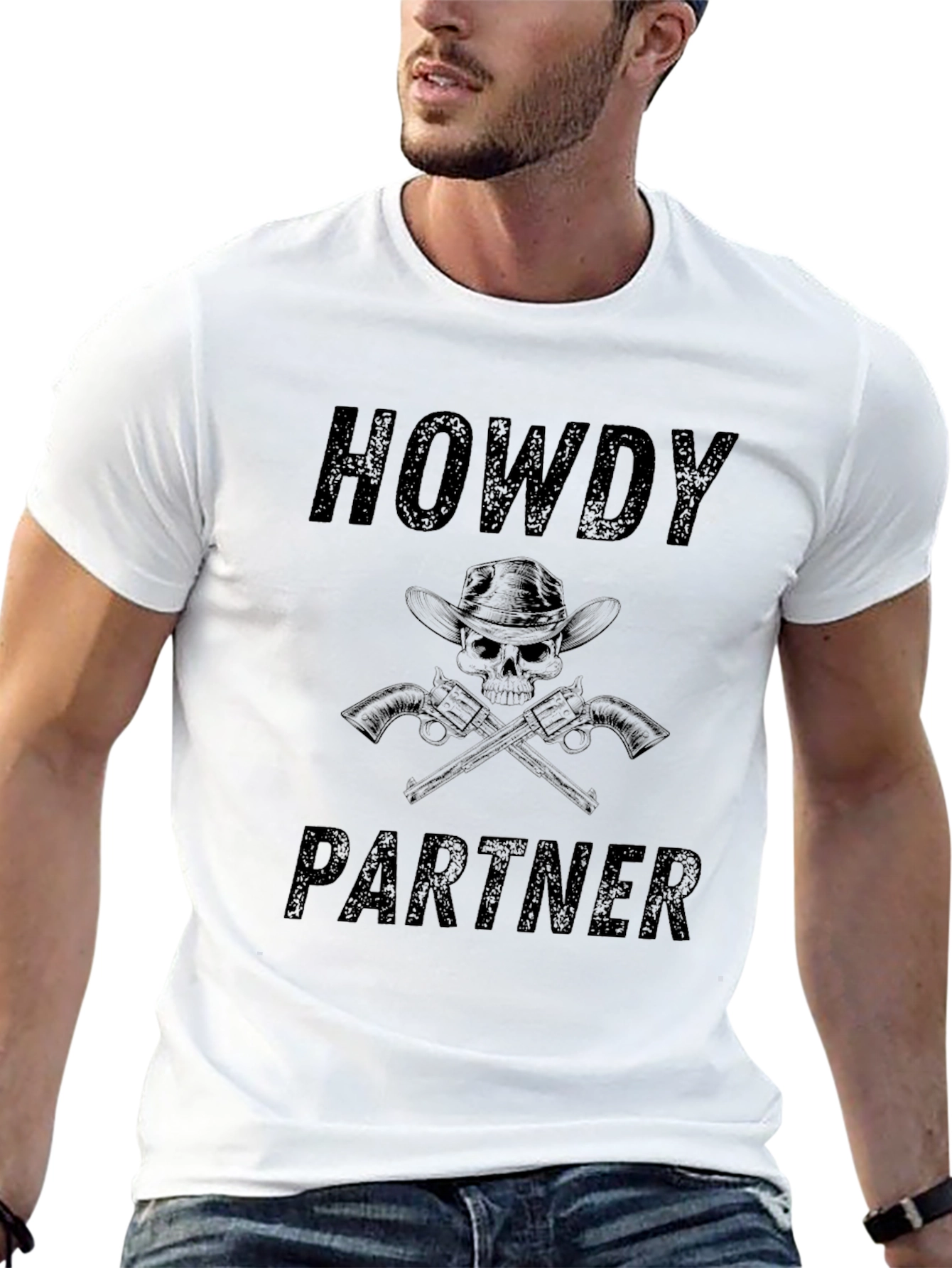 Howdy Partner Graphic Tee - Western Style Shirt