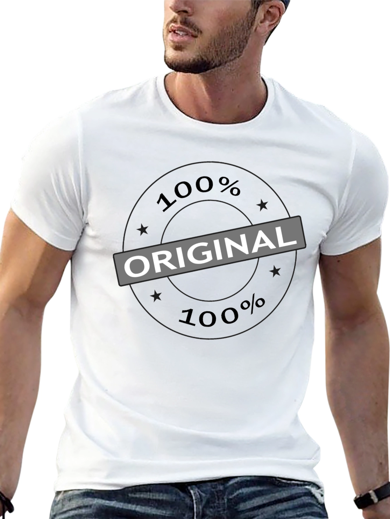 100% Original Black T-Shirt | Mens Fashion