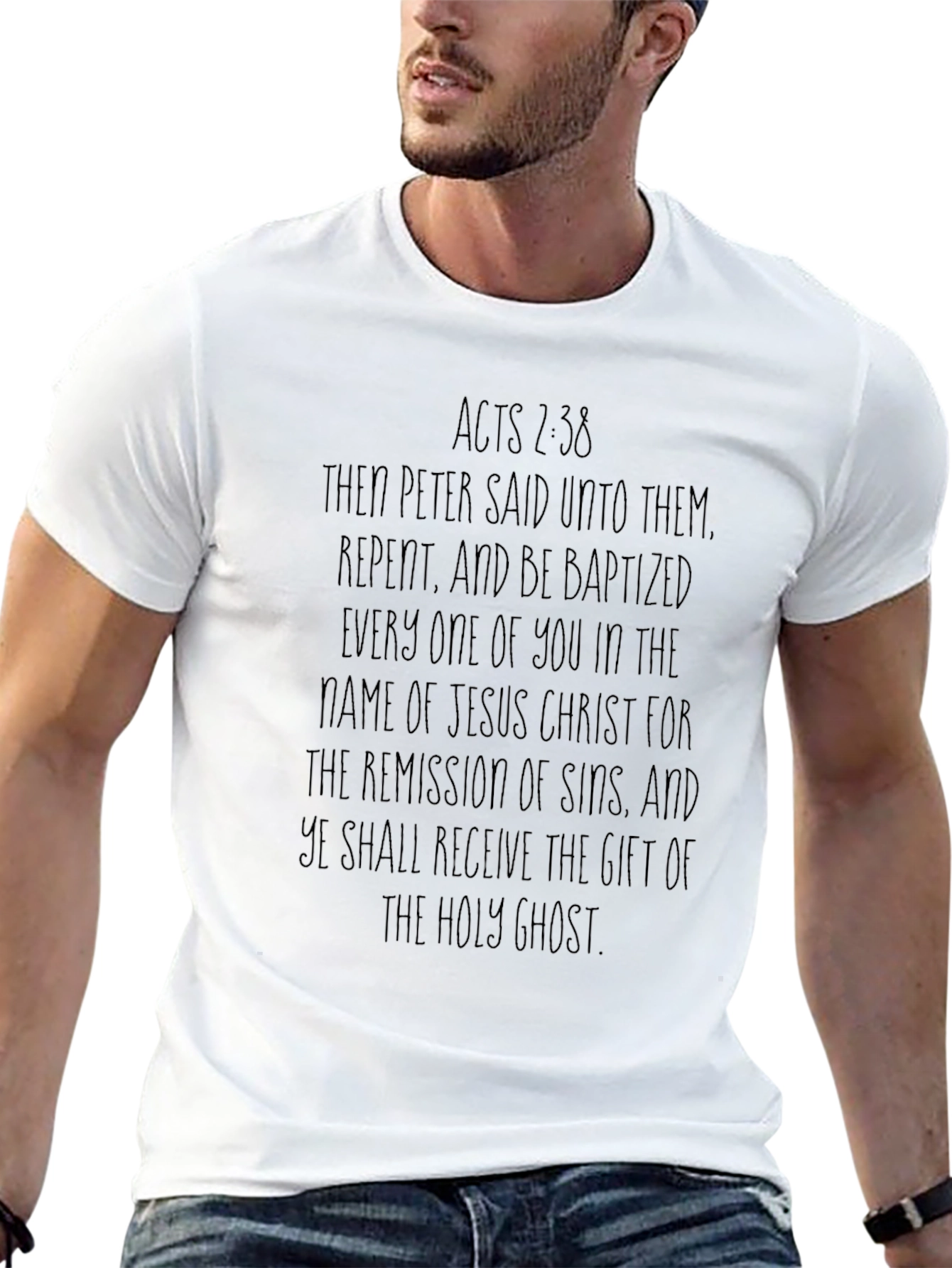 Acts 2:38 Christian T-Shirt