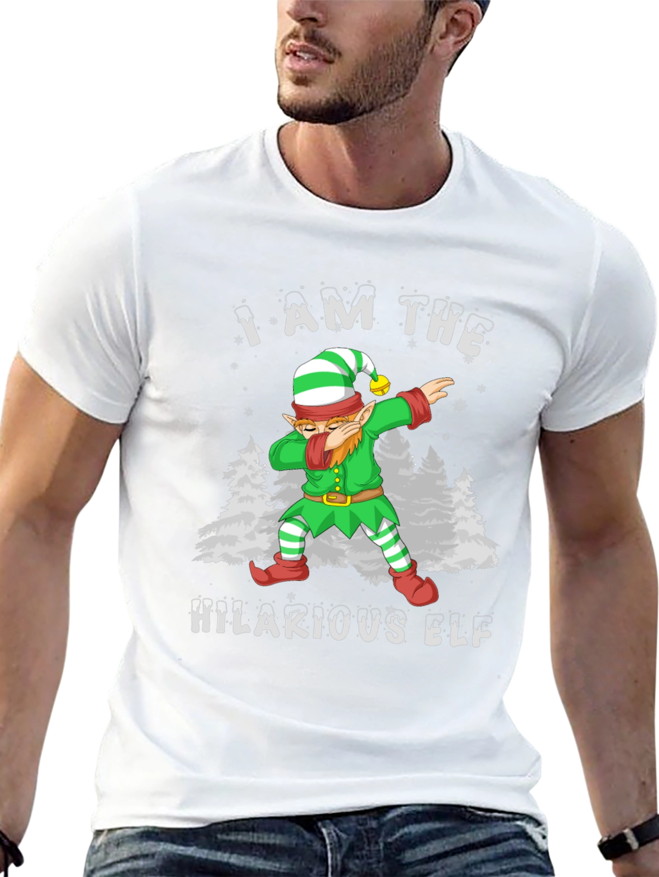 Humorous Holiday Elf Dab T-Shirt