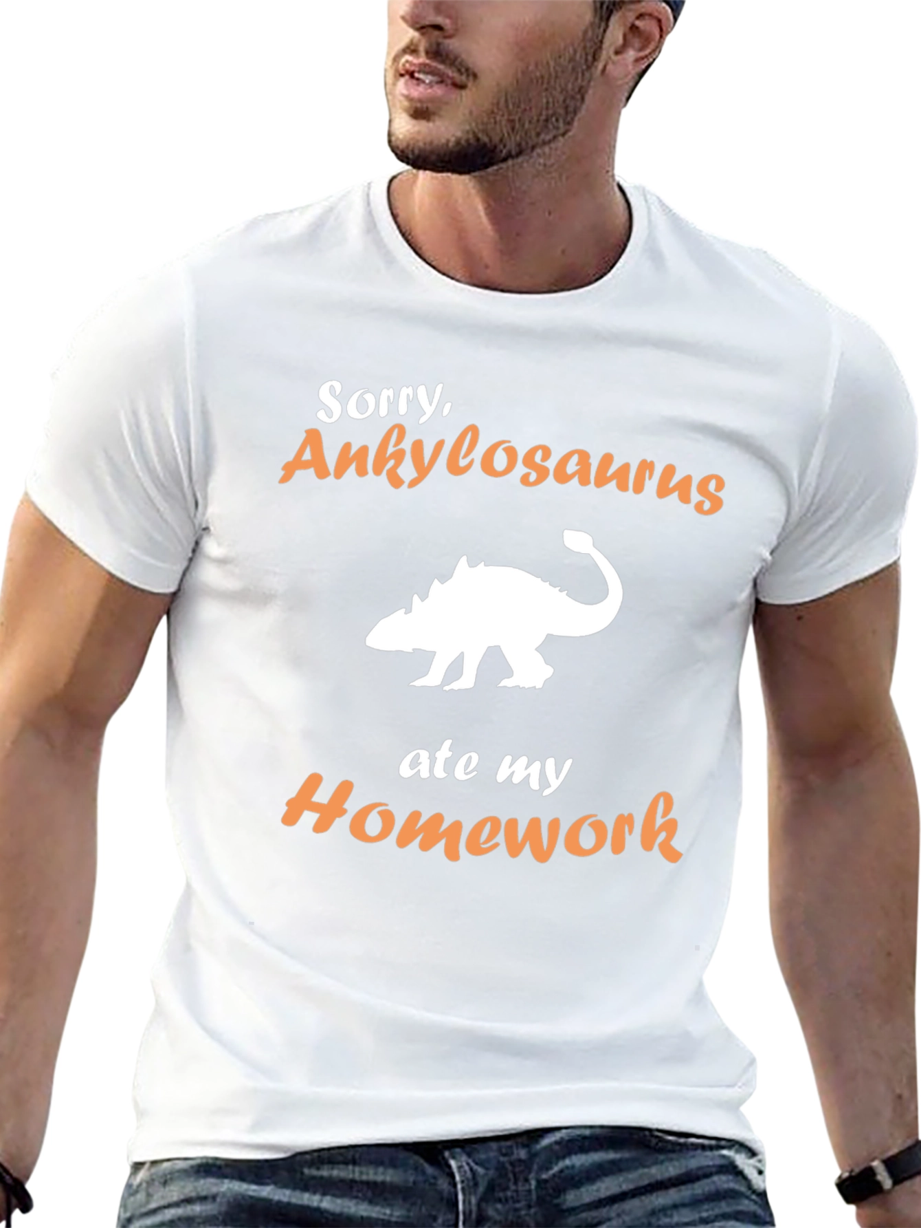 Ankylosaurus Homework T-Shirt - Funny Dinosaur Tee