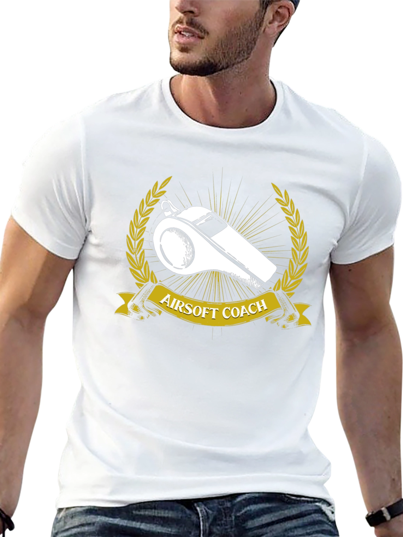 Airsoft Coach T-Shirt - Whistle Graphic Tee