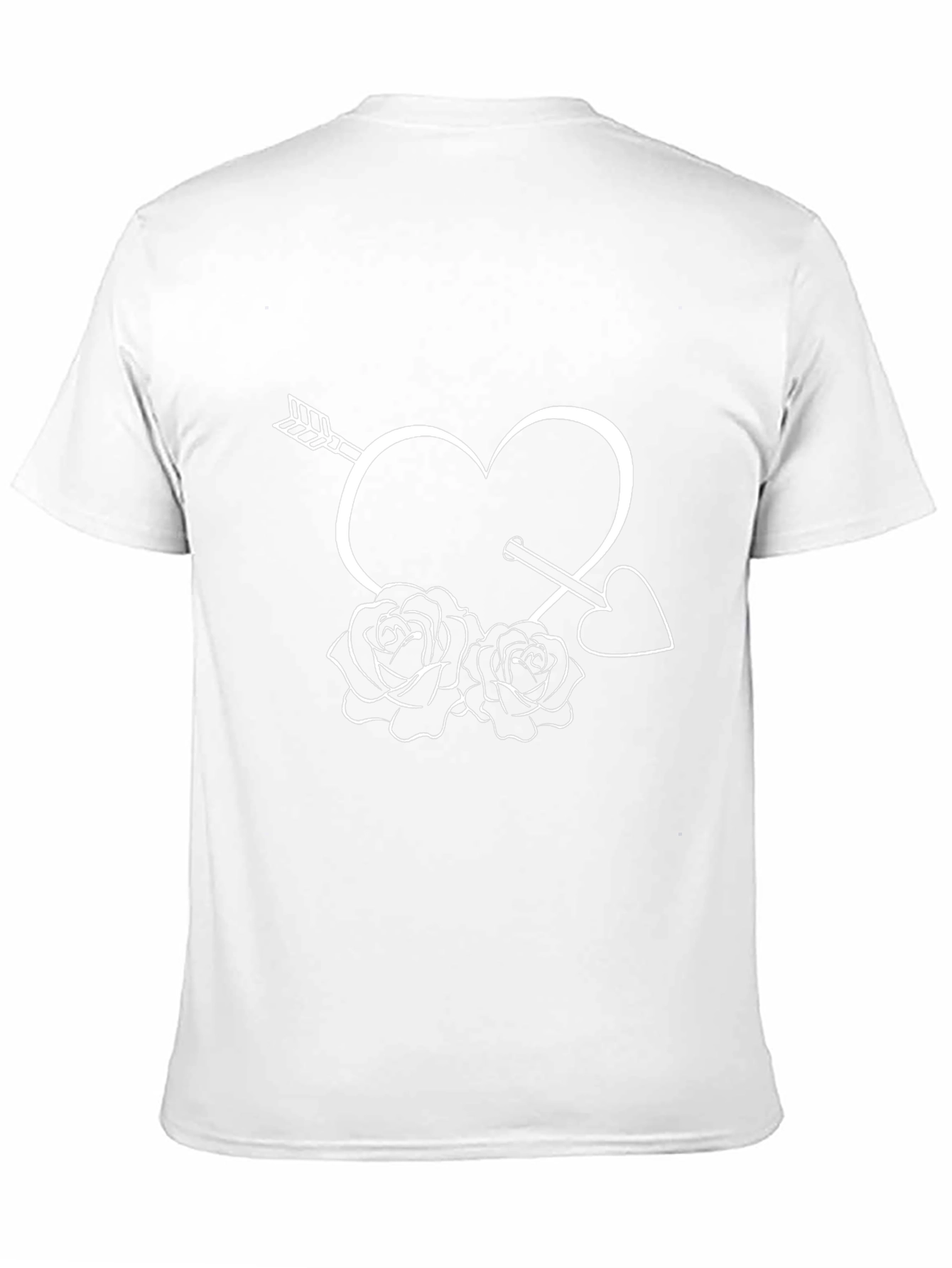 Heart Arrow Roses Graphic T-Shirt