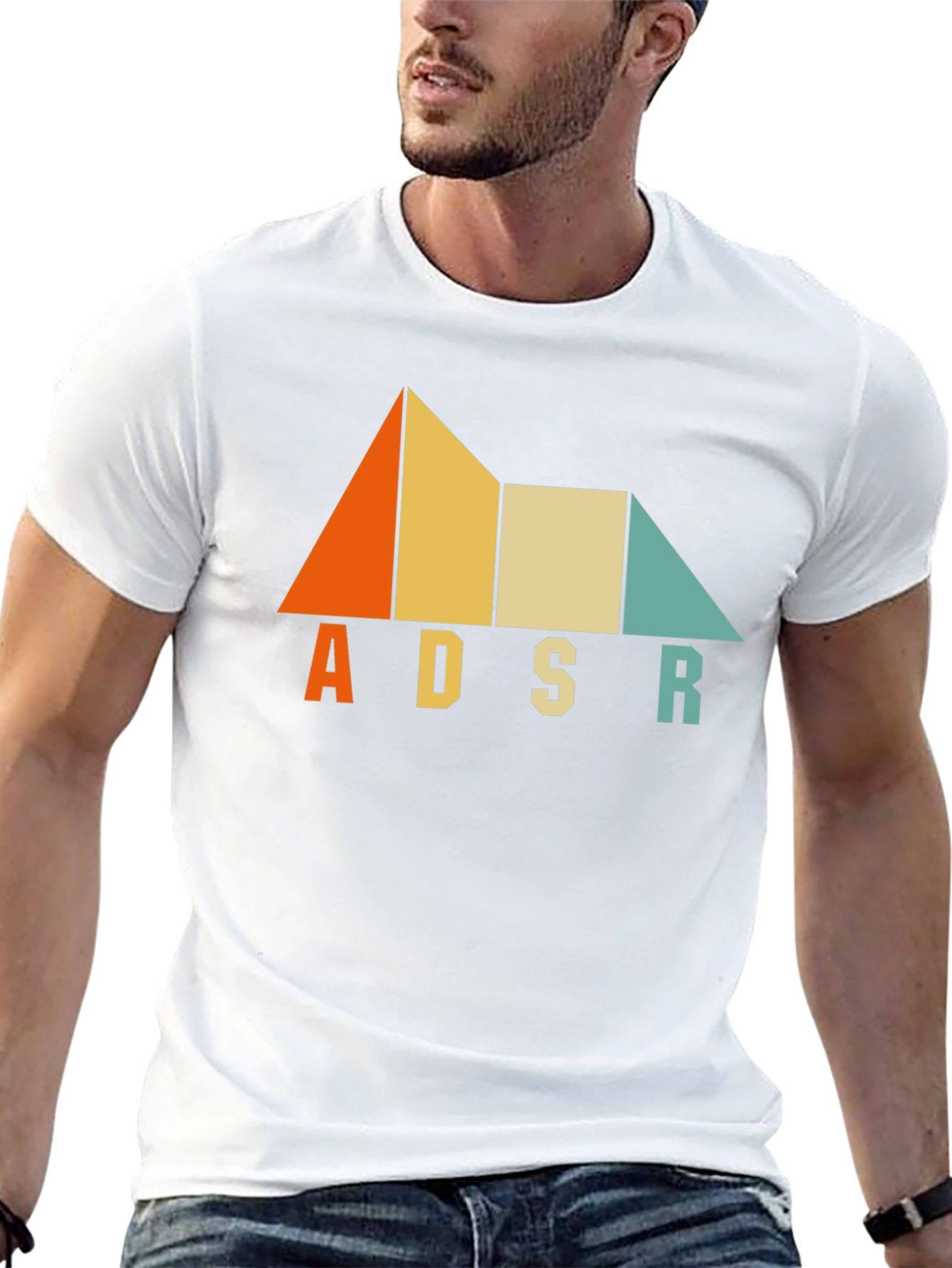 ADSR Graphic Tee - Retro Synth Design