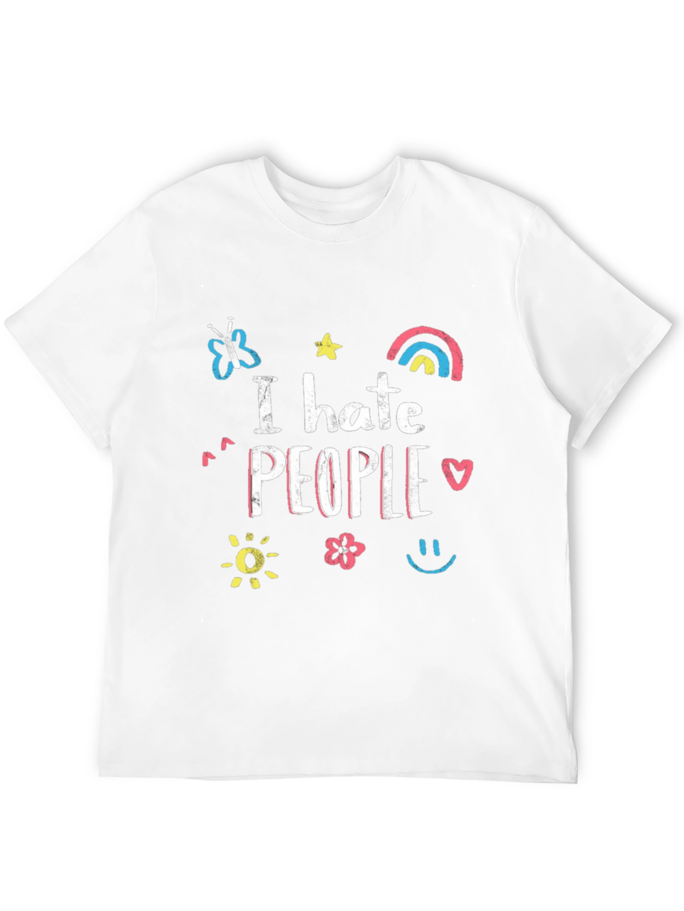 I Hate People Graphic Tee - Unisex Black T-Shirt