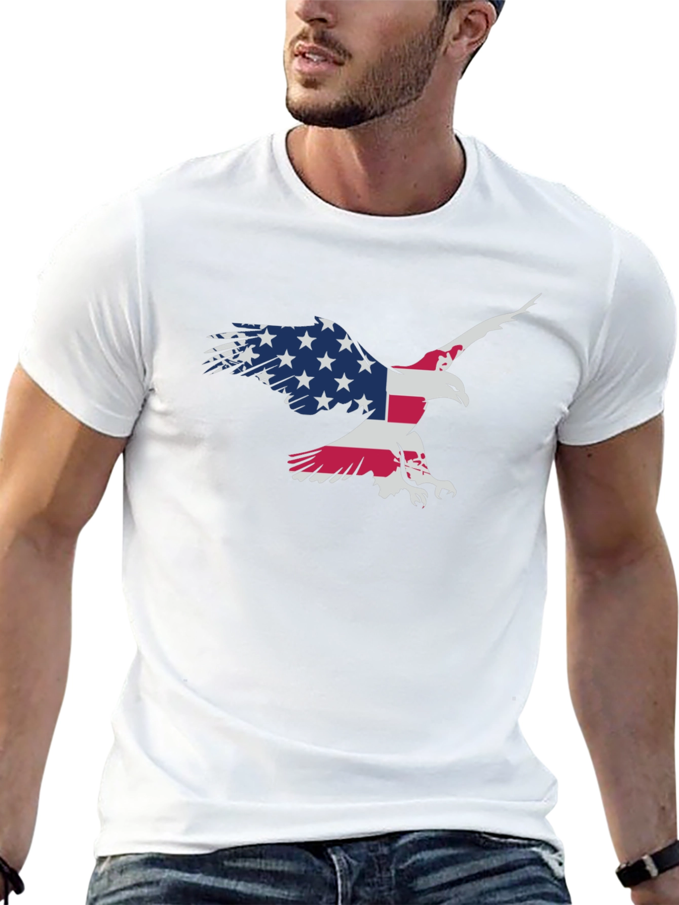 American Eagle Flag Graphic T-Shirt