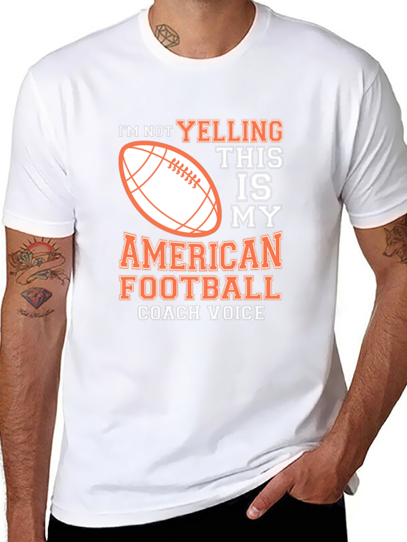 American Football Coach Voice Graphic T-Shirt