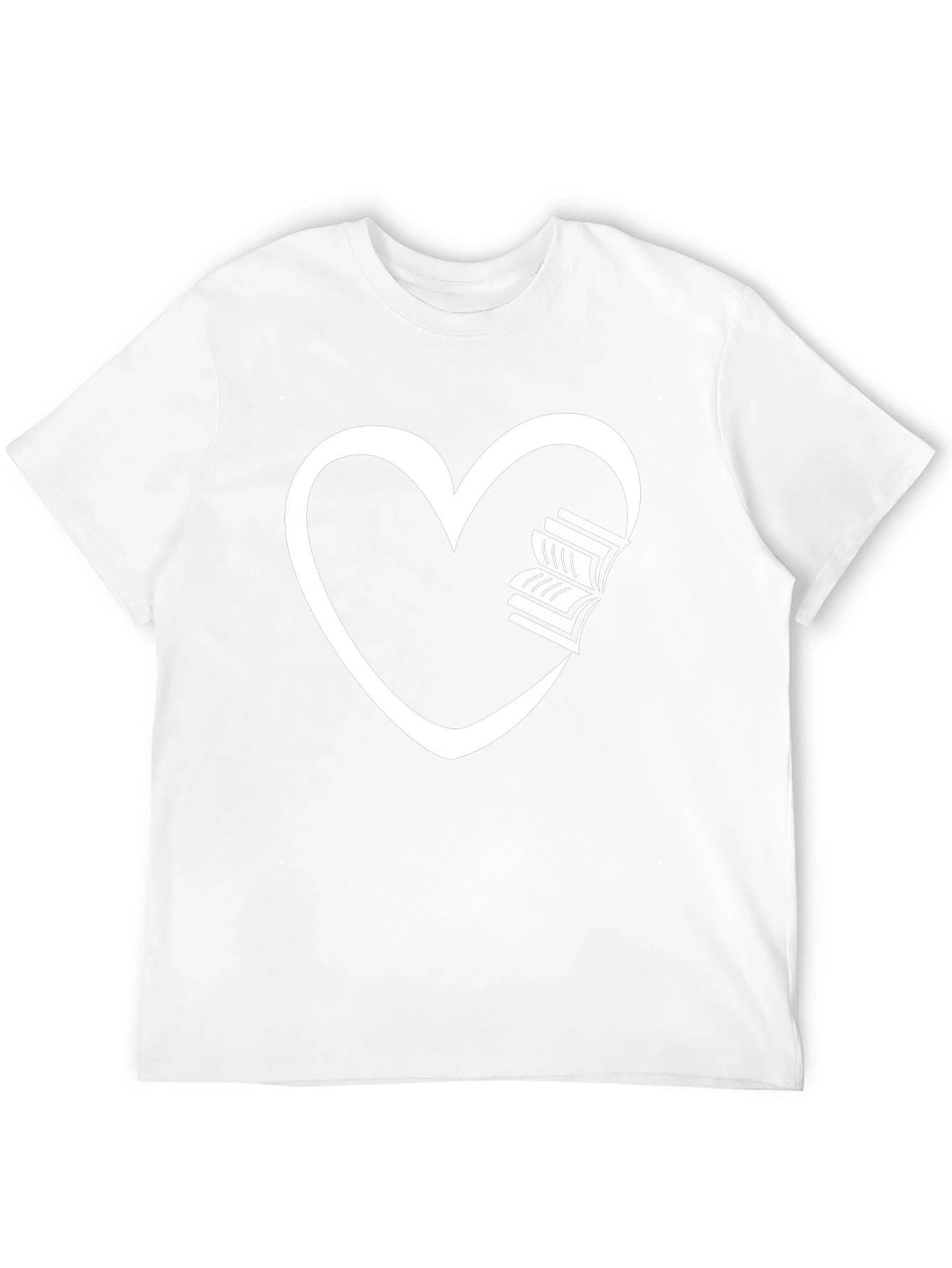 Heart Books Graphic Tee - Love Reading!