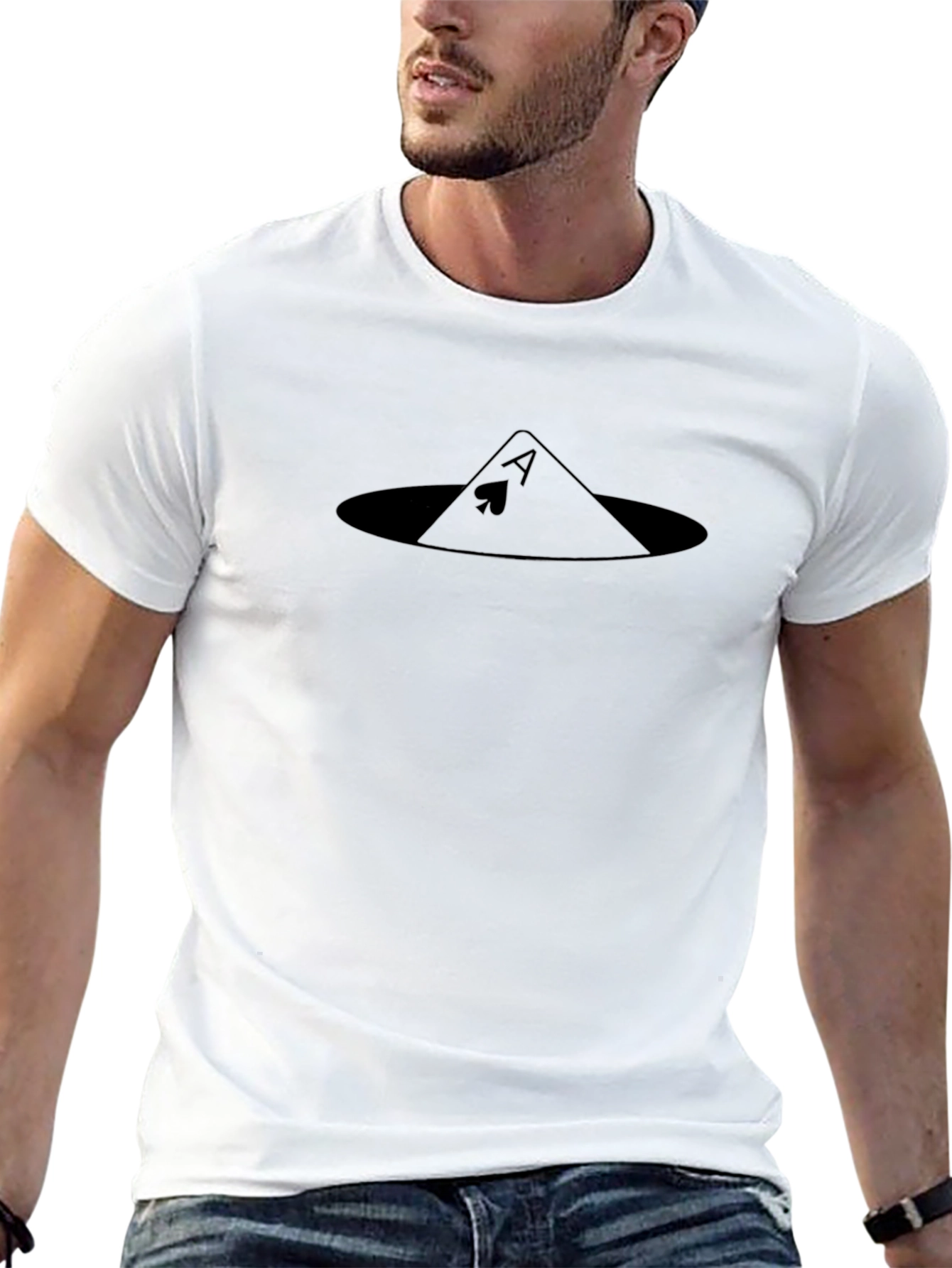 Ace of Spades Graphic Black T-Shirt