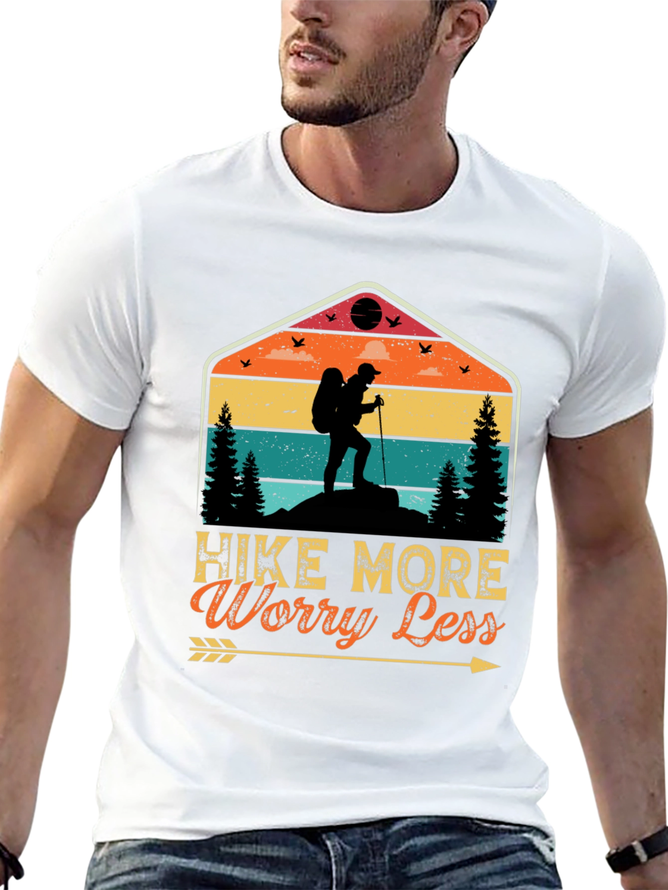 Hike More Worry Less Graphic Tee