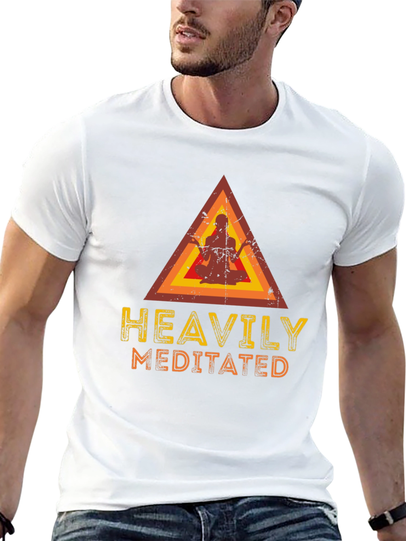 Heavily Meditated Graphic Tee - Unisex Casual T-Shirt