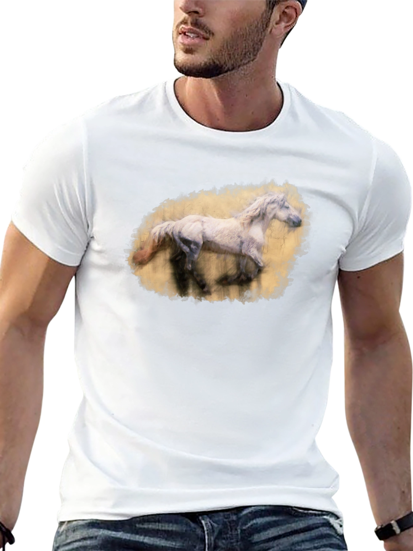 Horse Graphic Black T-Shirt