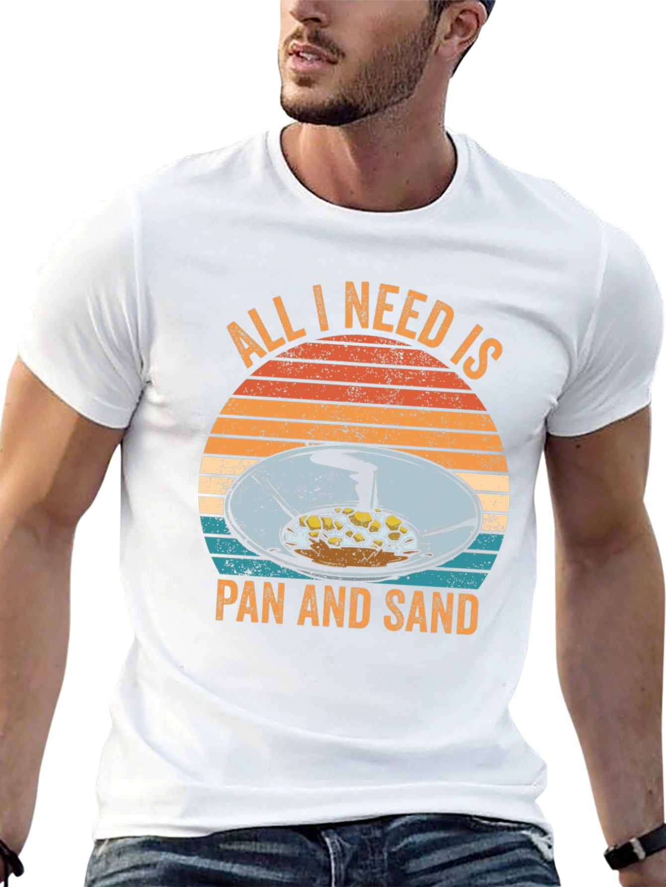 All I Need Is Pan and Sand Black T-Shirt