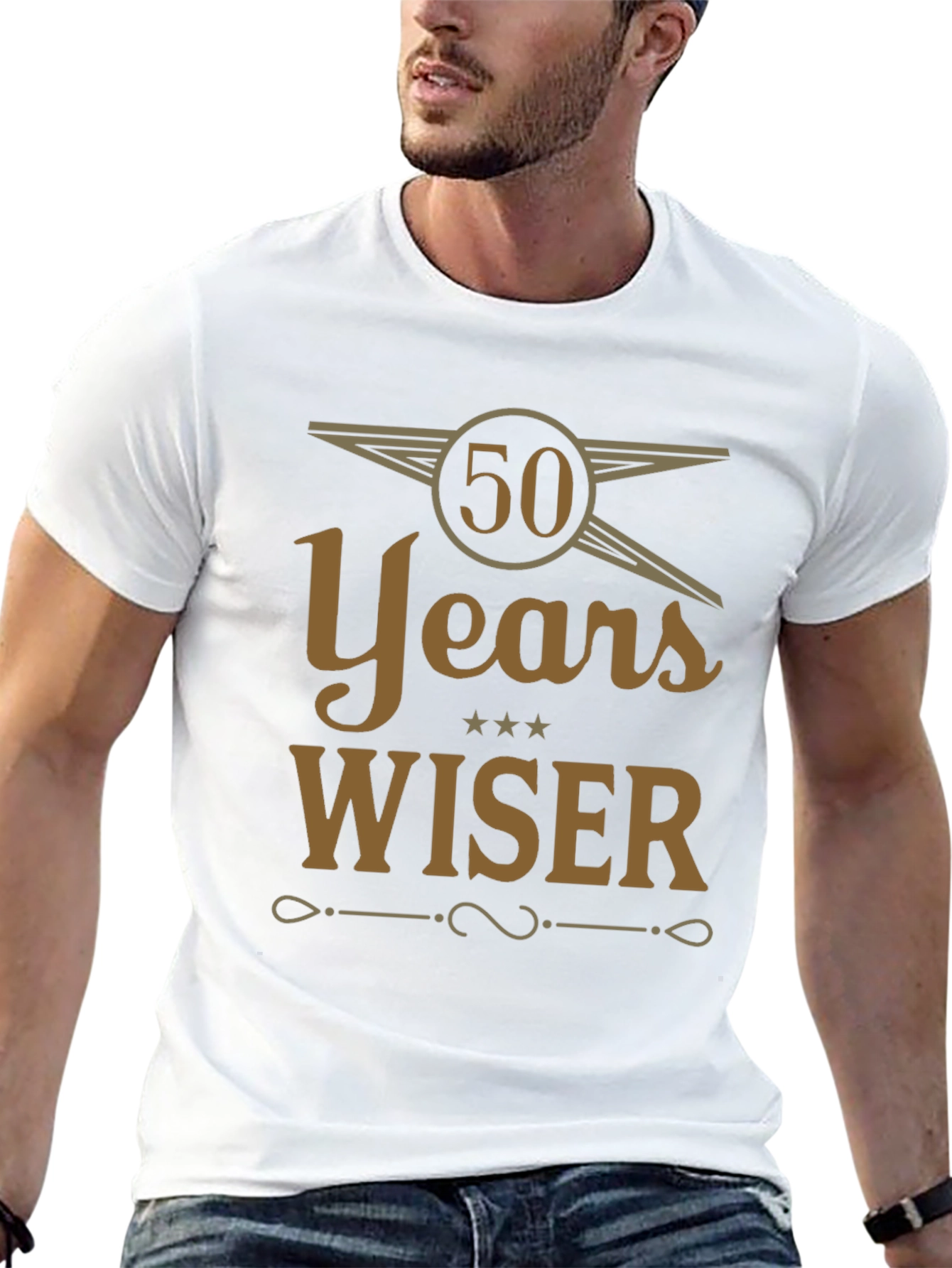 50 Years Wiser Graphic T-Shirt - Birthday Gift
