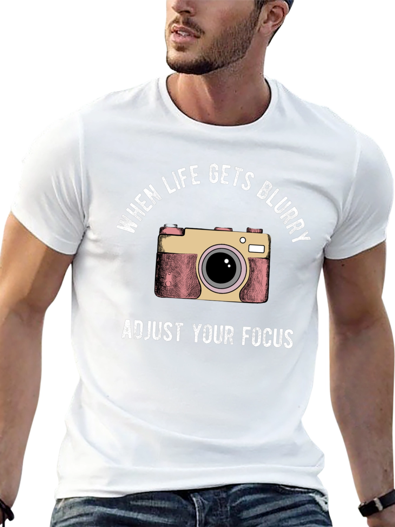 Adjust Your Focus Camera Graphic T-Shirt