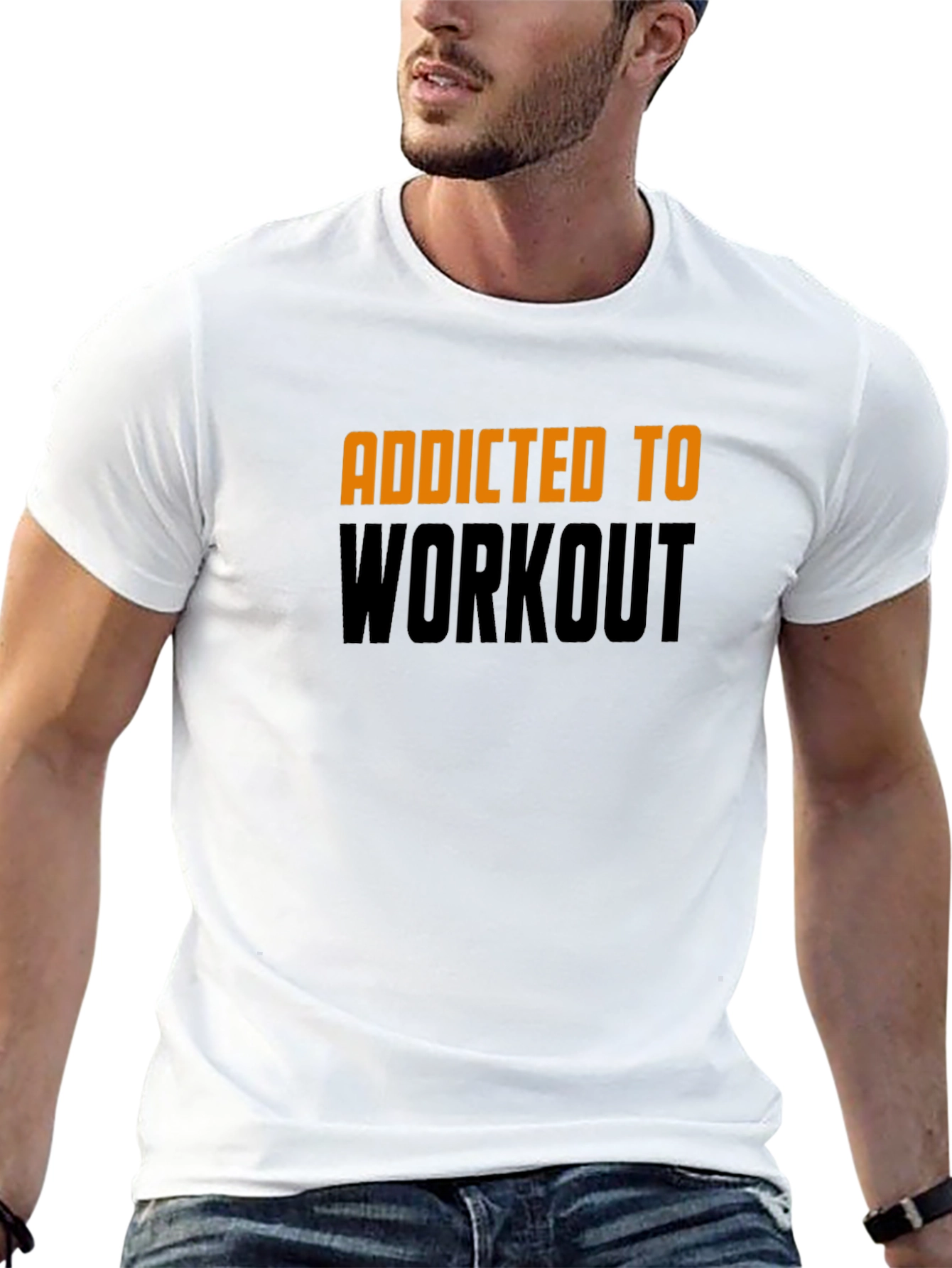 Addicted to Workout Black T-Shirt