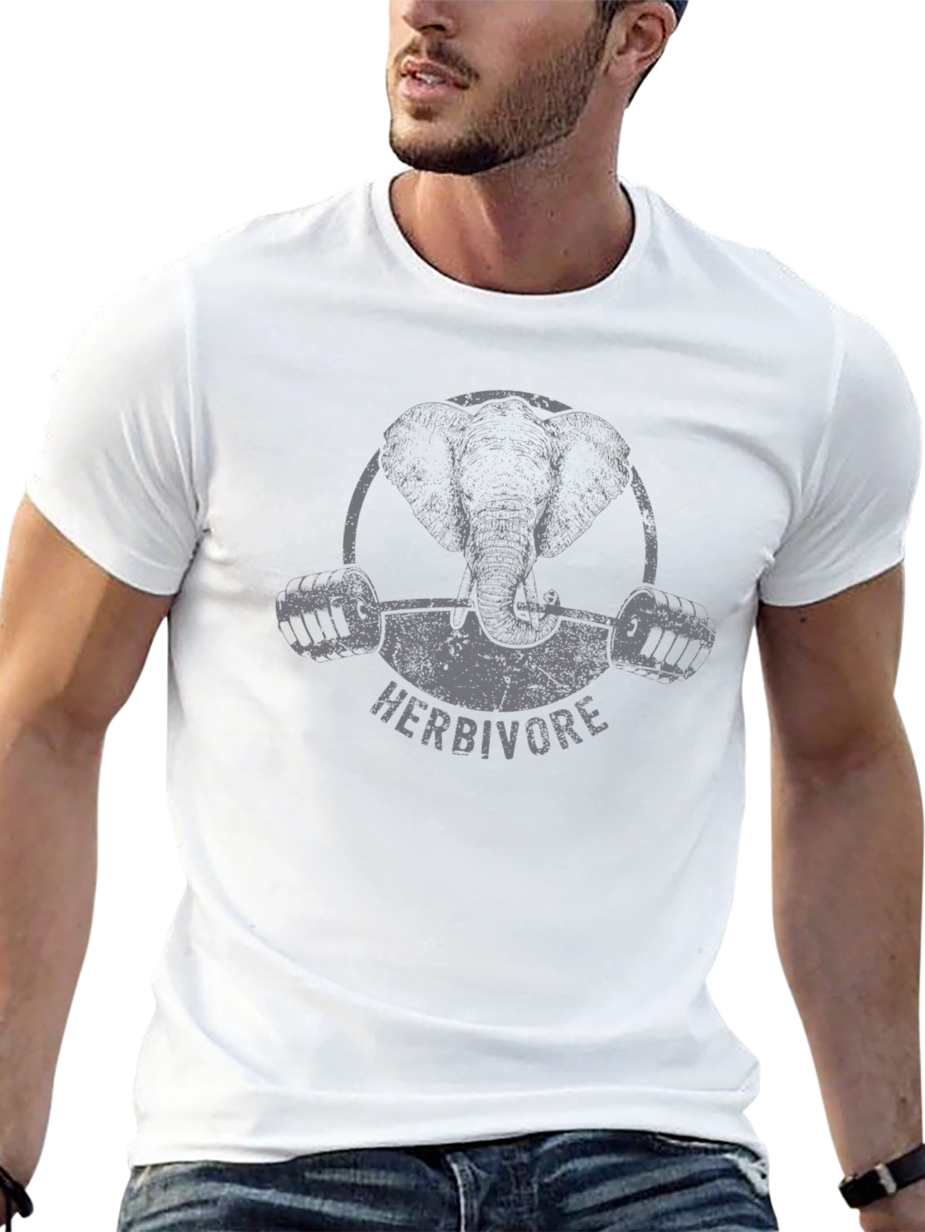 Herbivore Elephant Gym T-Shirt - Black