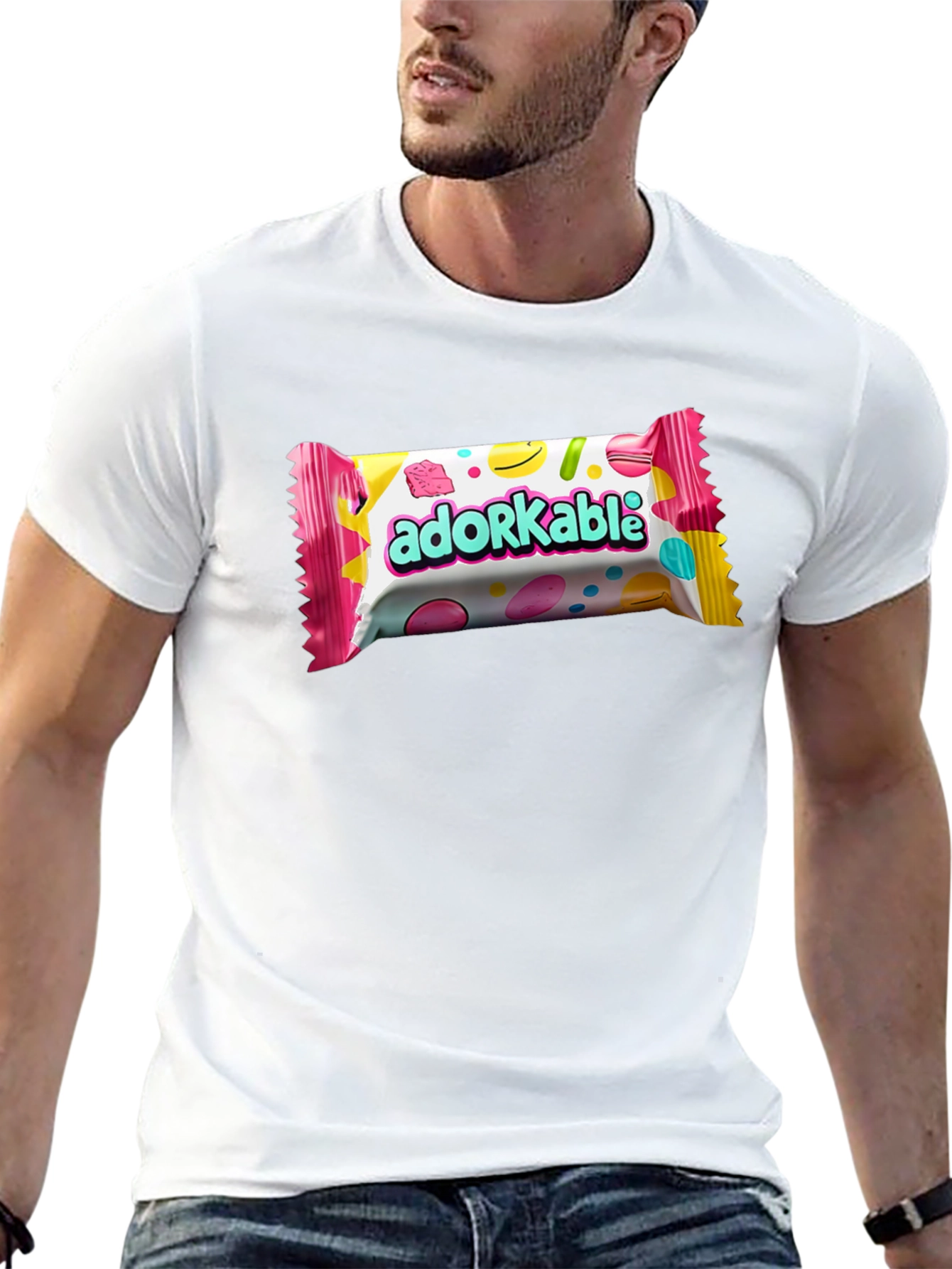 Adorkable Candy Bar Graphic T-Shirt