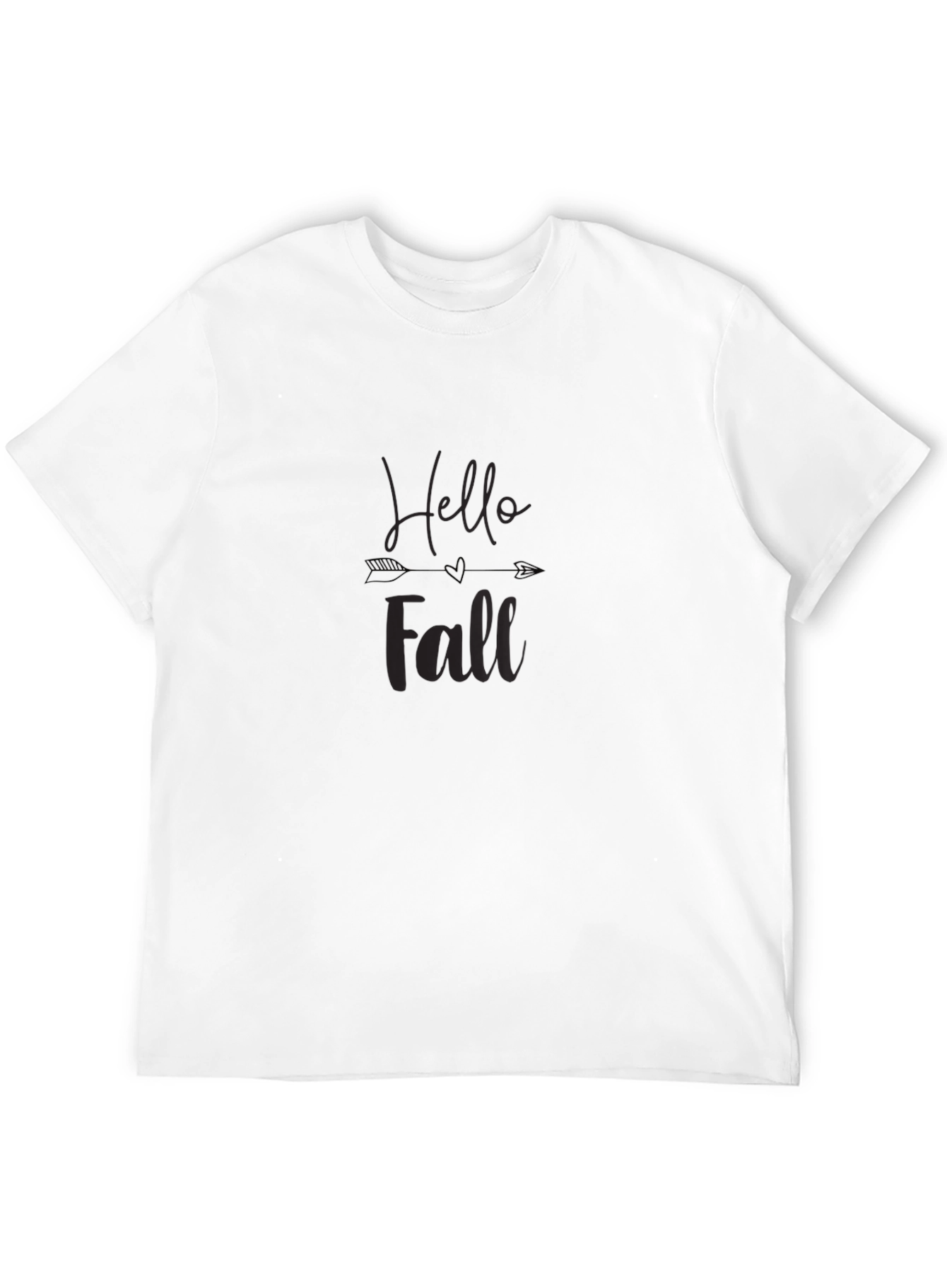 Hello Fall Graphic Tee - Stylish Autumn Apparel