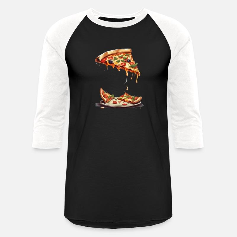 An illustration of a slice of pizza tshirt design