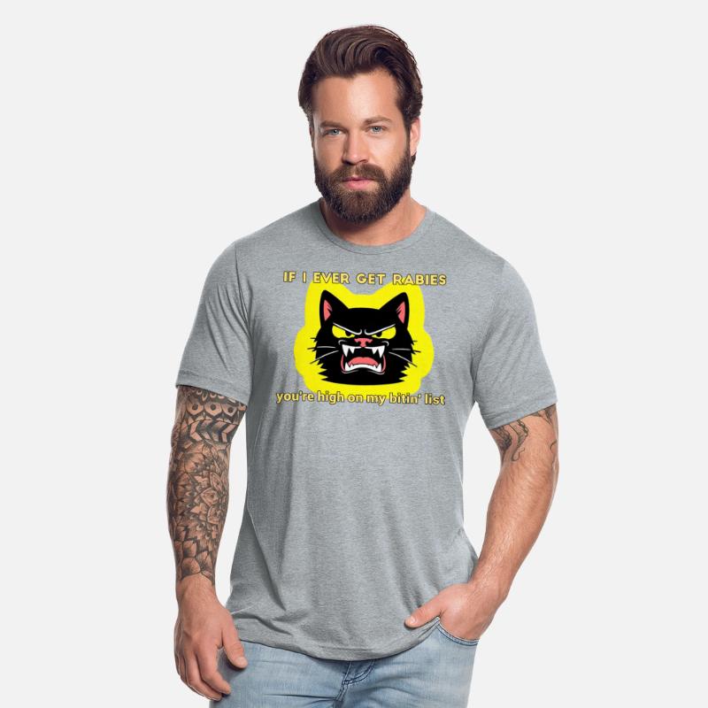 Angry Black Cat Rabies Parody Design