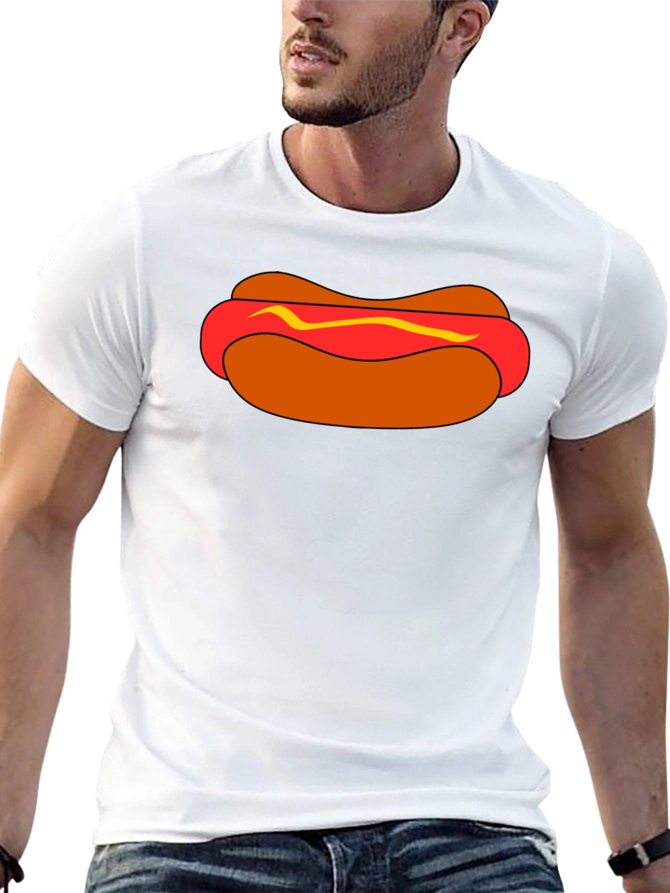 Hot Dog Graphic Tee - Funny Casual T-Shirt