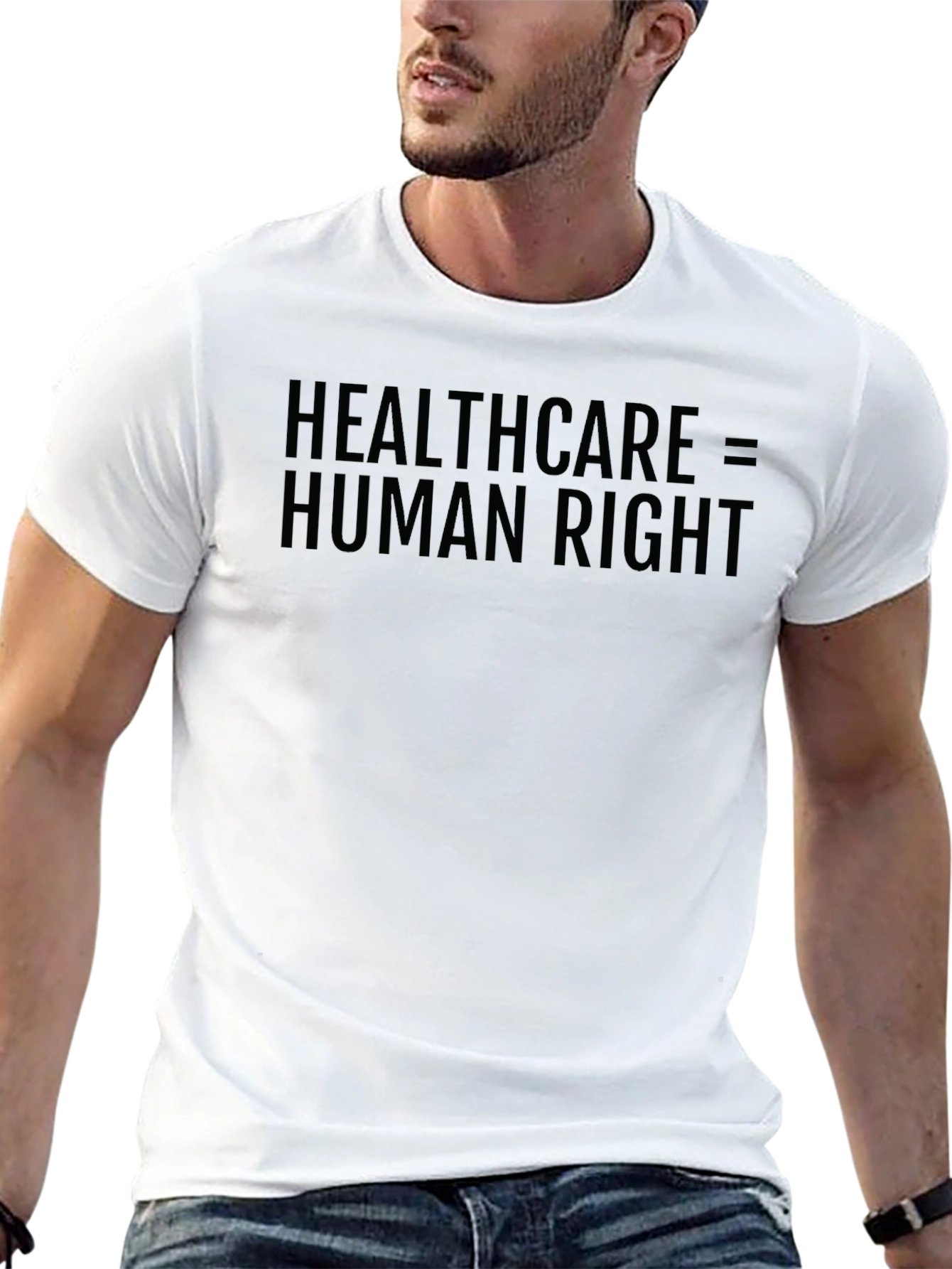 Healthcare is a Human Right Black T-Shirt